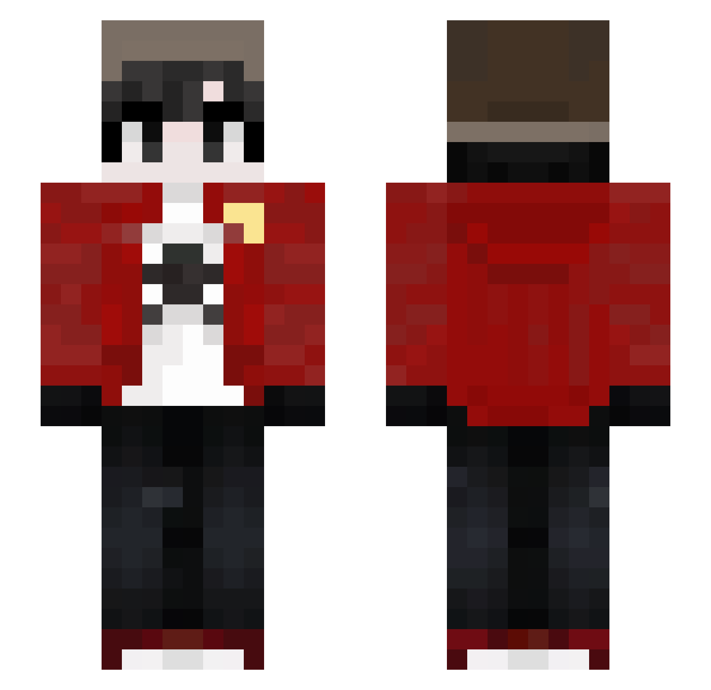 z1z0n_chun3 Minecraft skin, front and back view