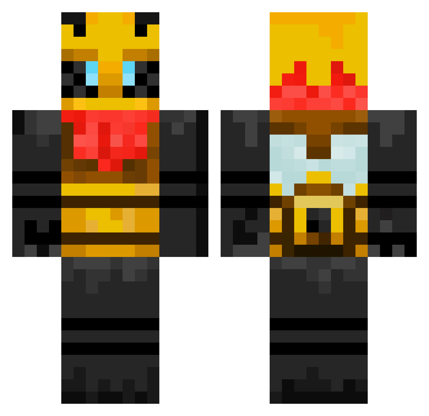 robsonh Minecraft skin, front and back view