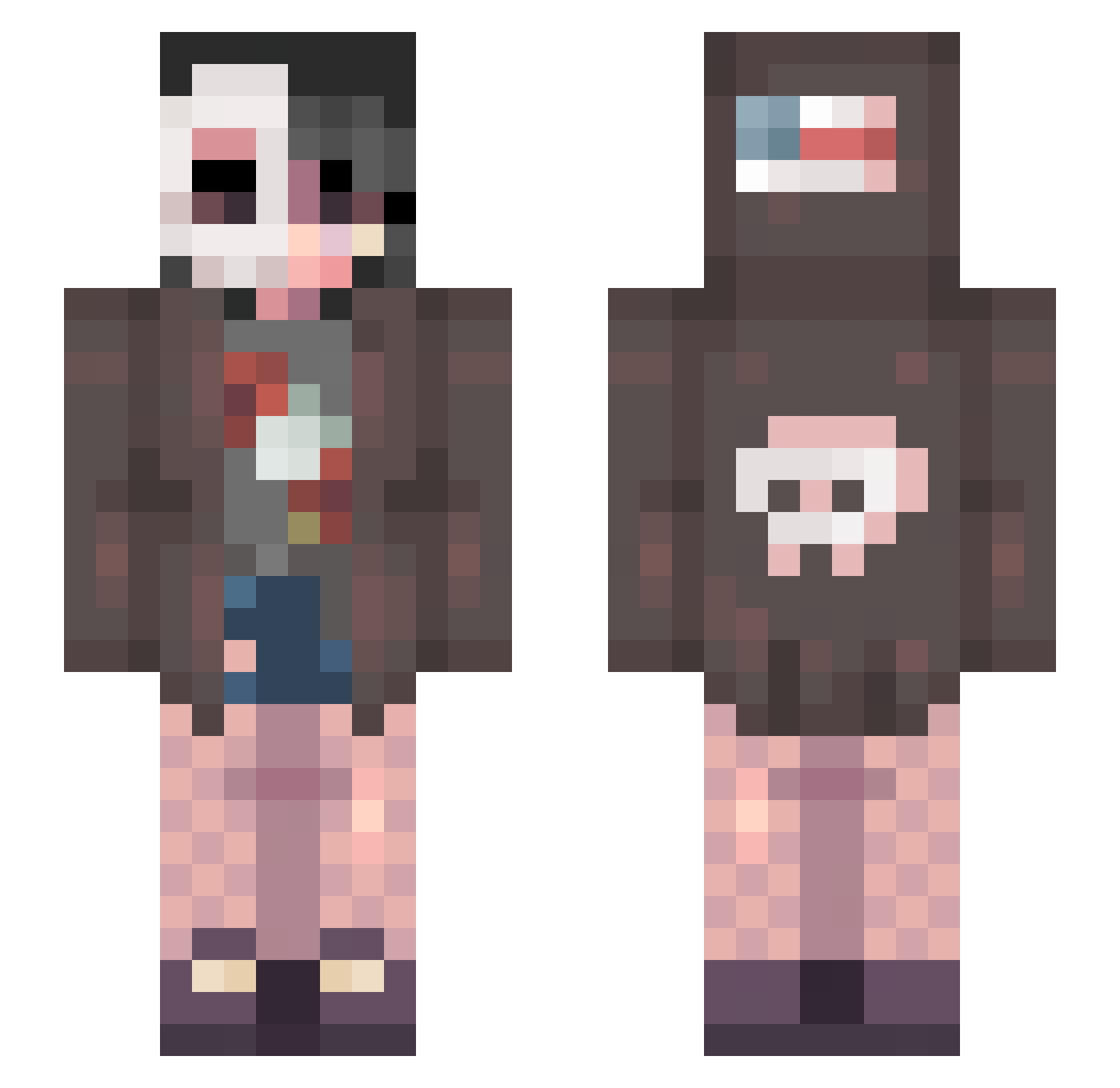 skuter420 Minecraft skin, front and back view