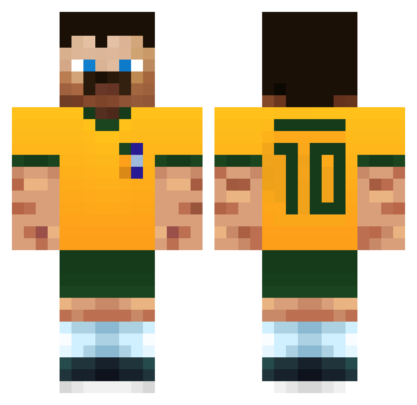 gbrlx2 Minecraft skin, front and back view