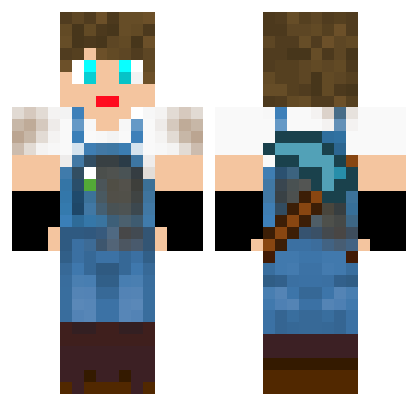 RickDeKlomp Minecraft skin, front and back view