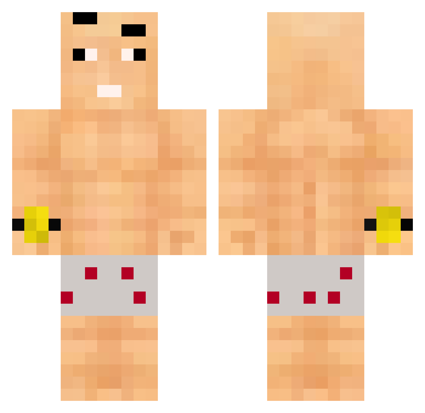 Ioxy_ Minecraft skin, front and back view