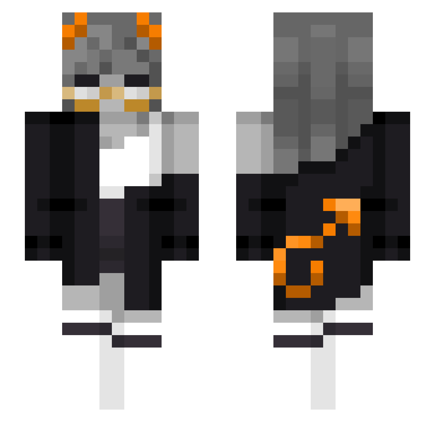 _Soulstice_ Minecraft skin, front and back view
