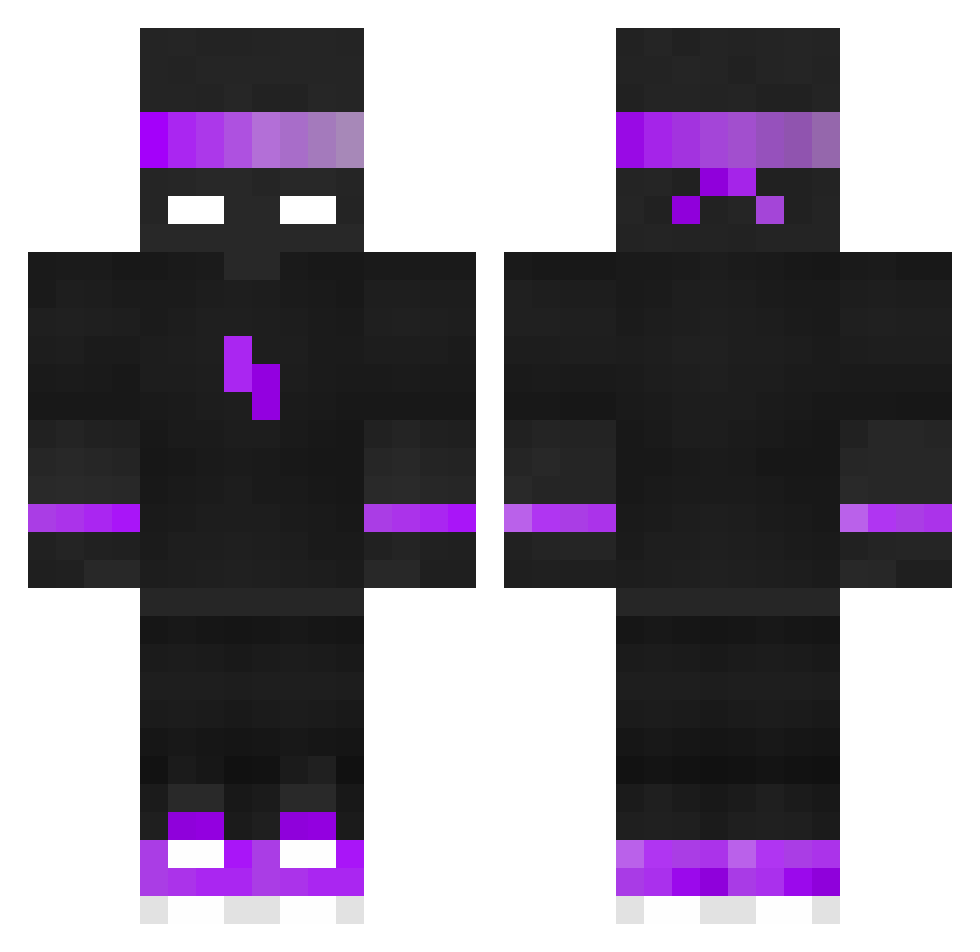 zylxkx Minecraft skin, front and back view