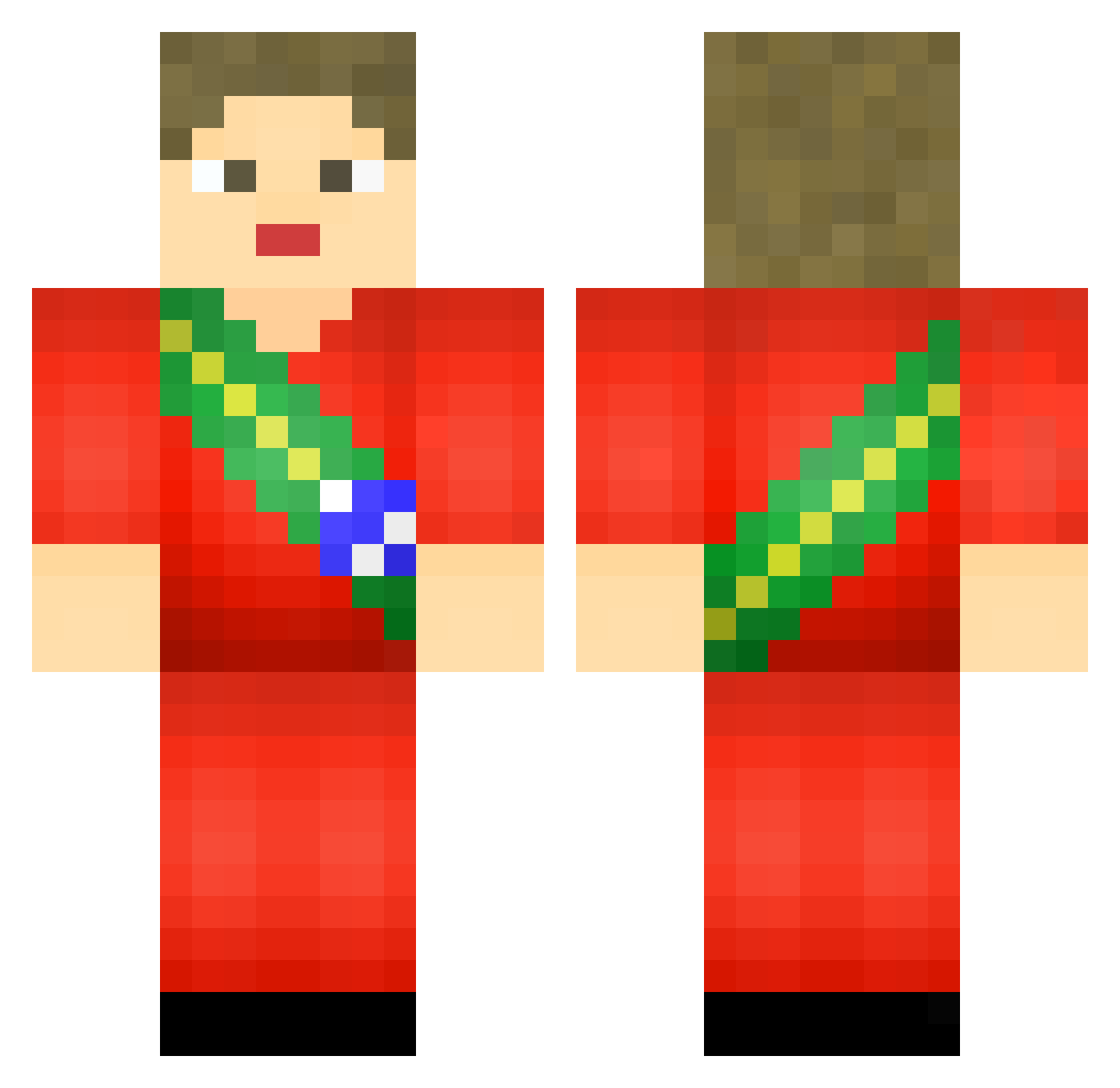 PresidentaDilma6 Minecraft skin, front and back view