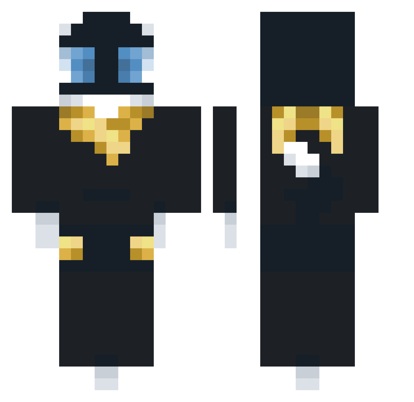 firered05 Minecraft skin, front and back view