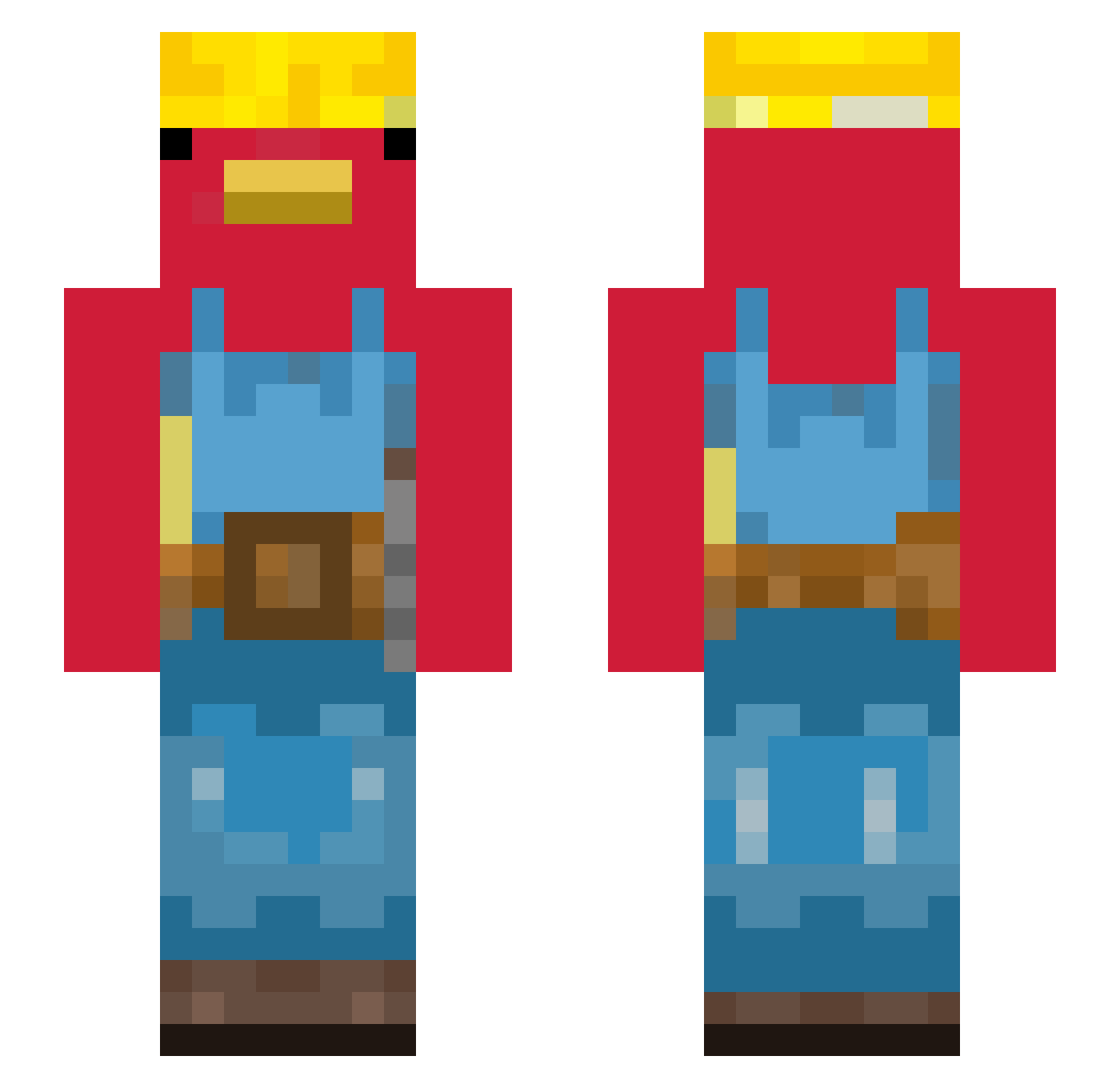papoga11 Minecraft skin, front and back view