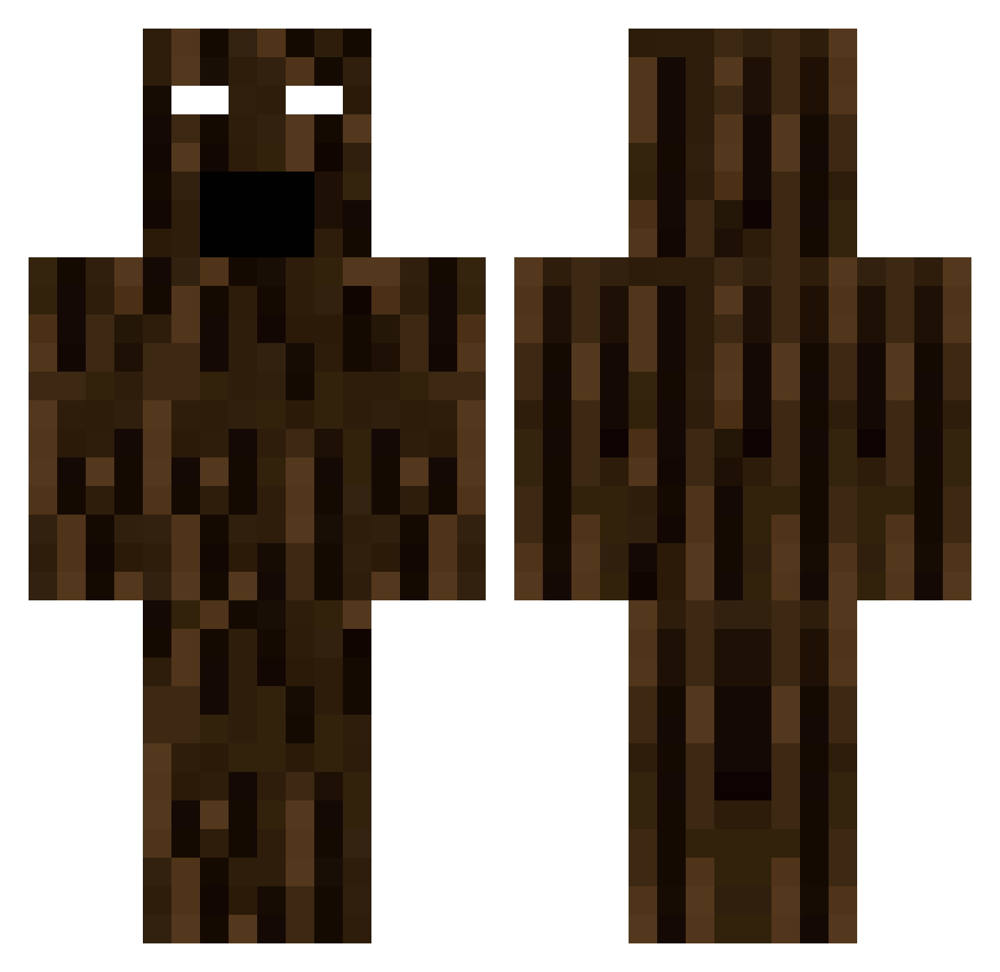 PwnAlwayz Minecraft skin, front and back view