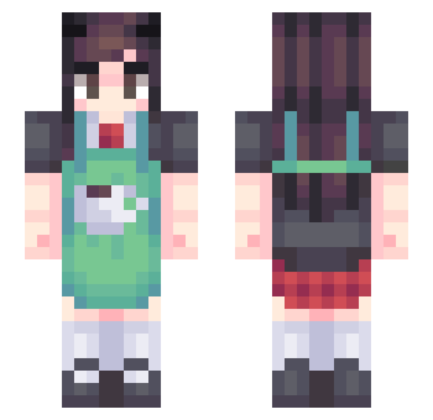 richardscull Minecraft skin, front and back view