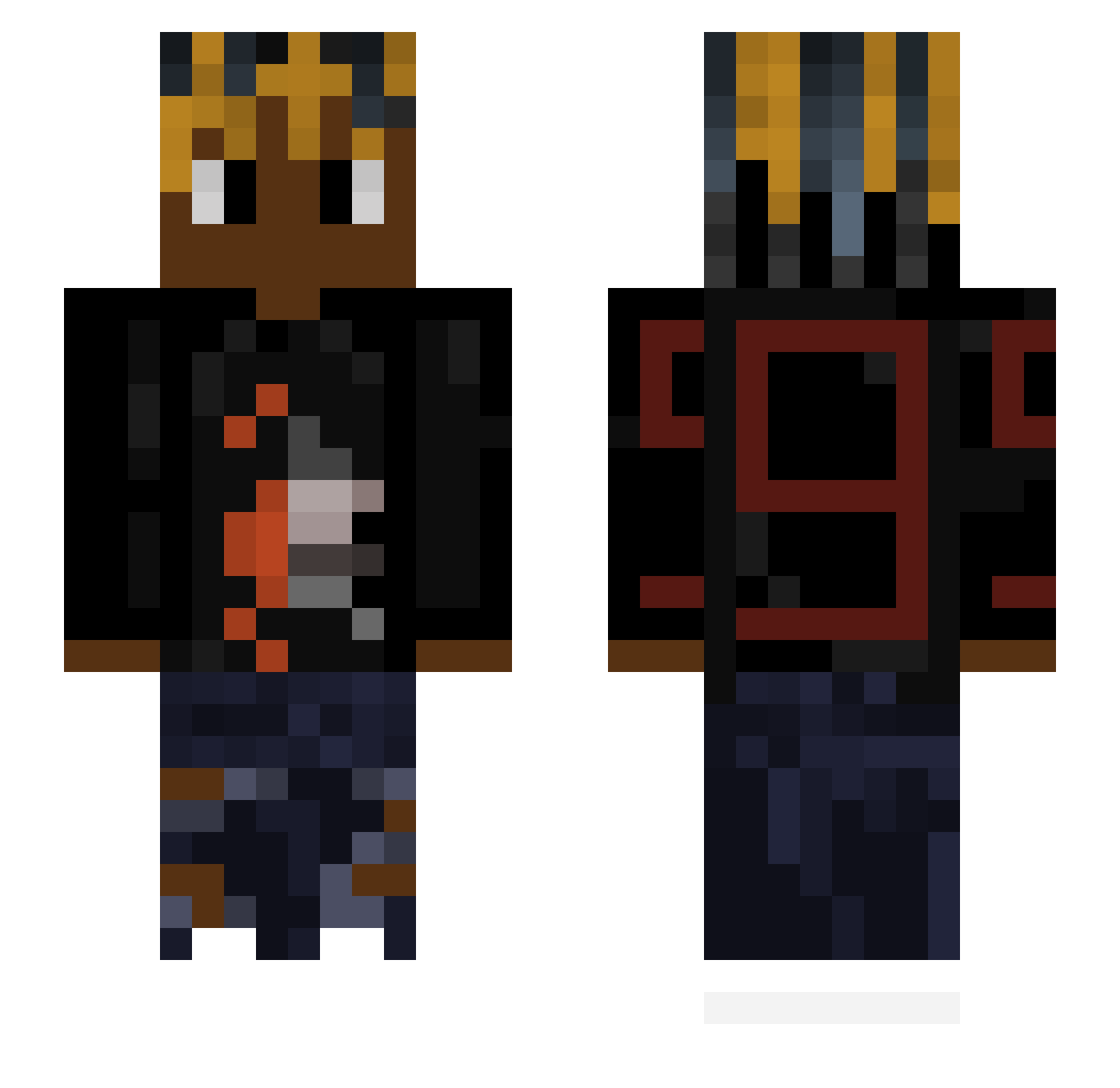 N3ymar_10 Minecraft skin, front and back view