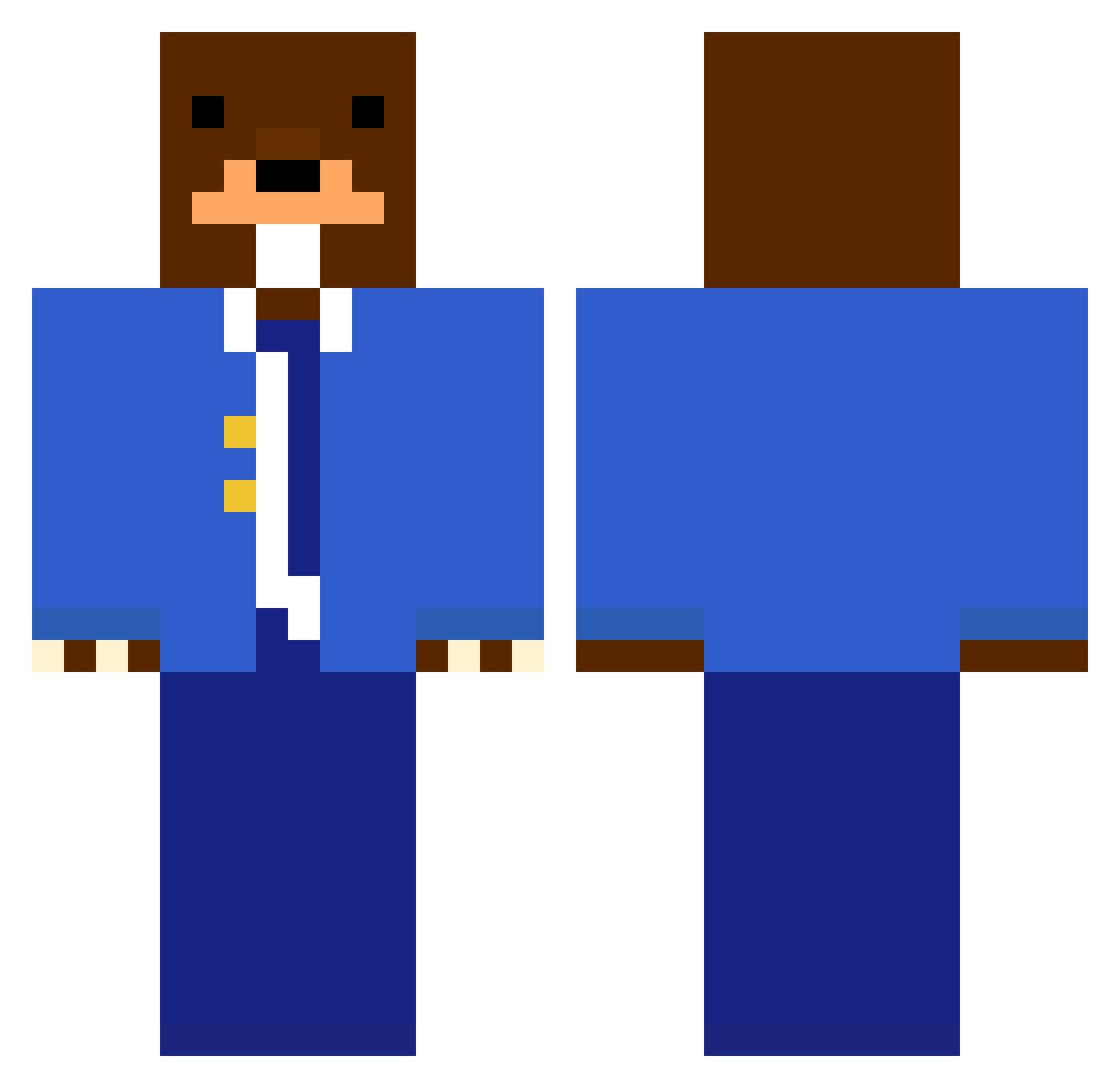 kwak_d_h Minecraft skin, front and back view