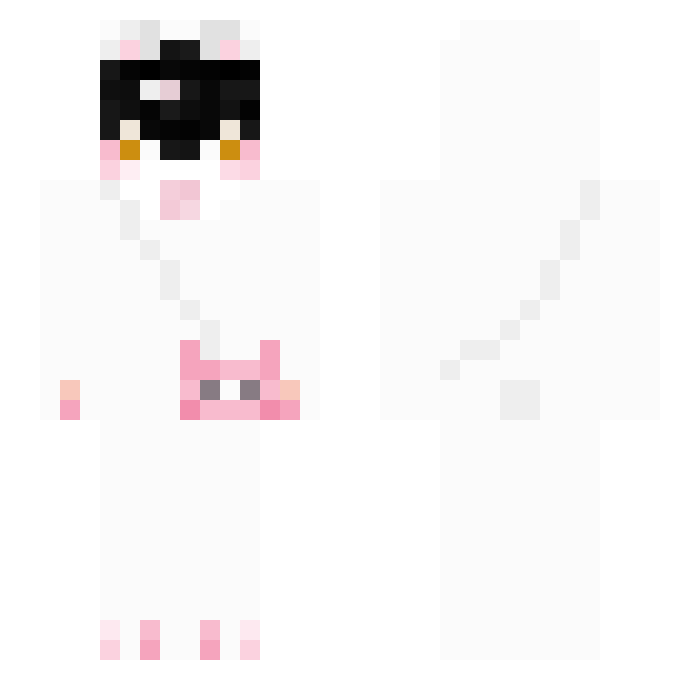 ArcaneXY Minecraft skin, front and back view
