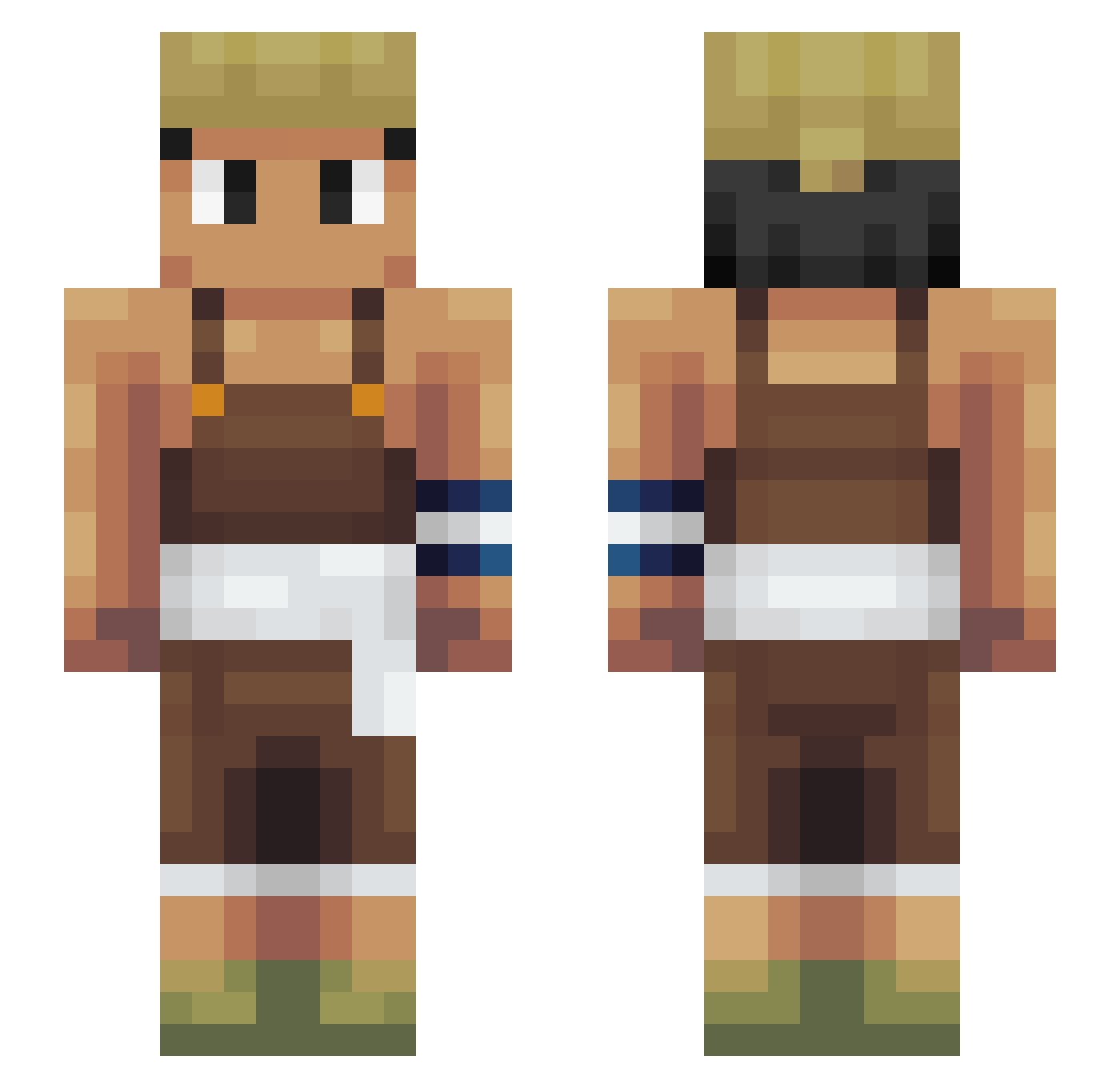 Sitthaarth Minecraft skin, front and back view