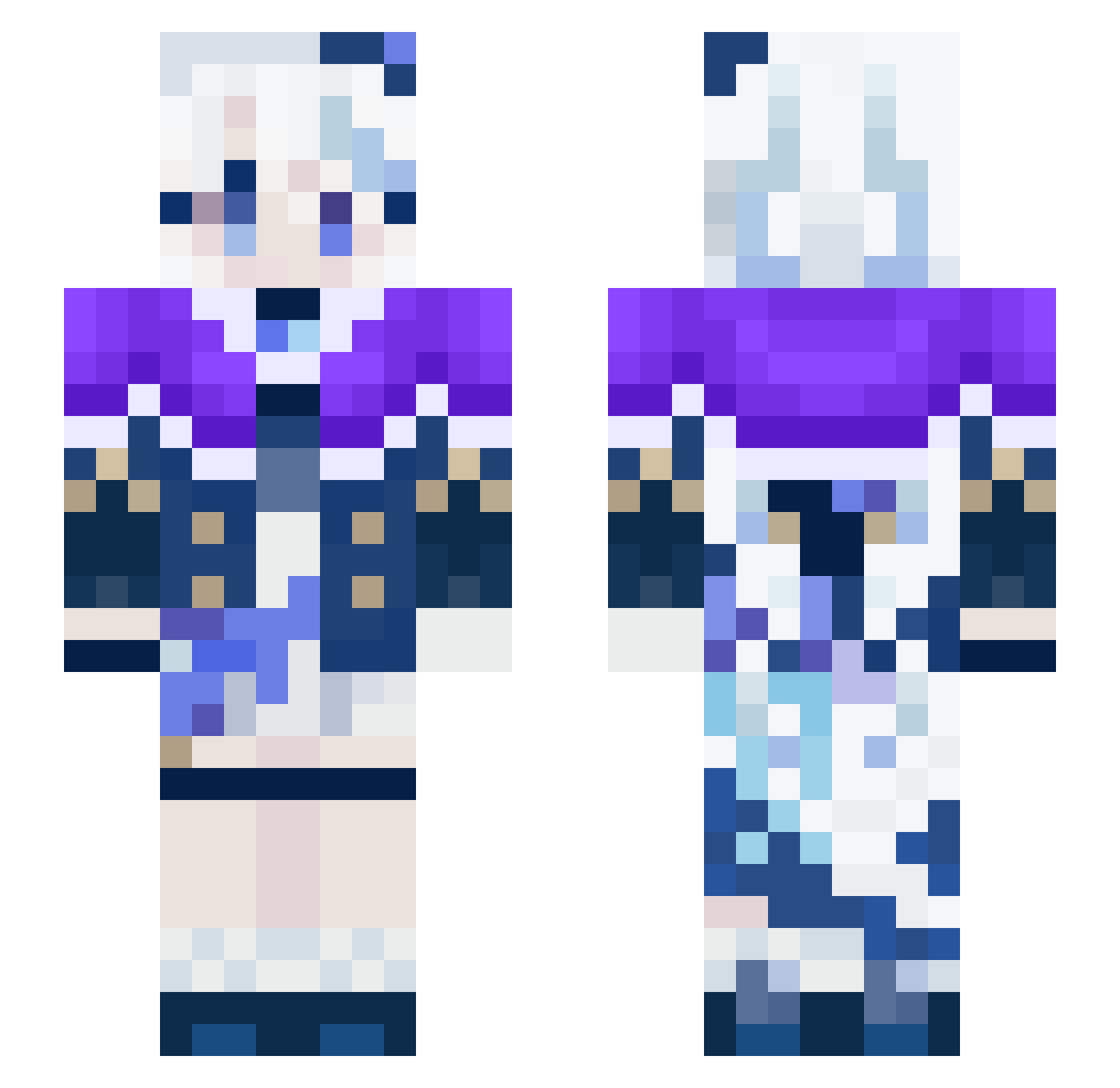 KenenisaBEKELE Minecraft skin, front and back view