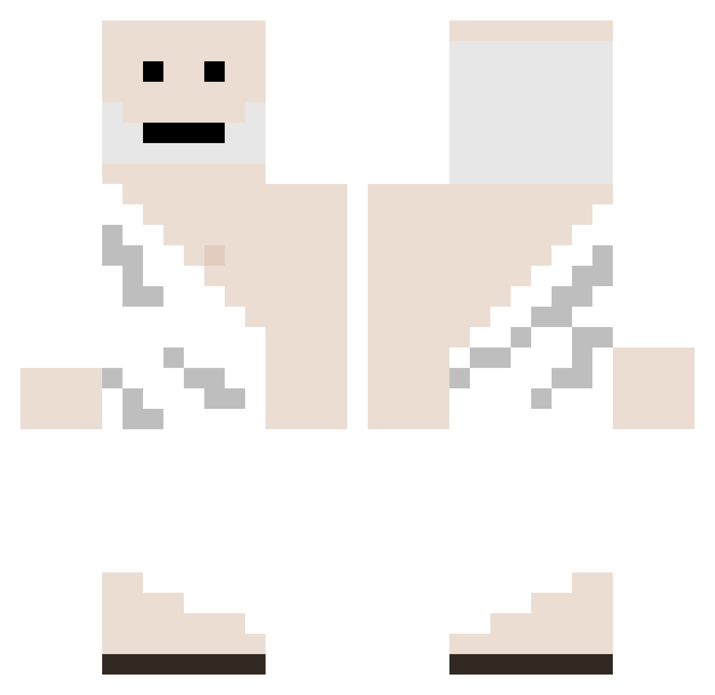 lmaochinesehacer Minecraft skin, front and back view