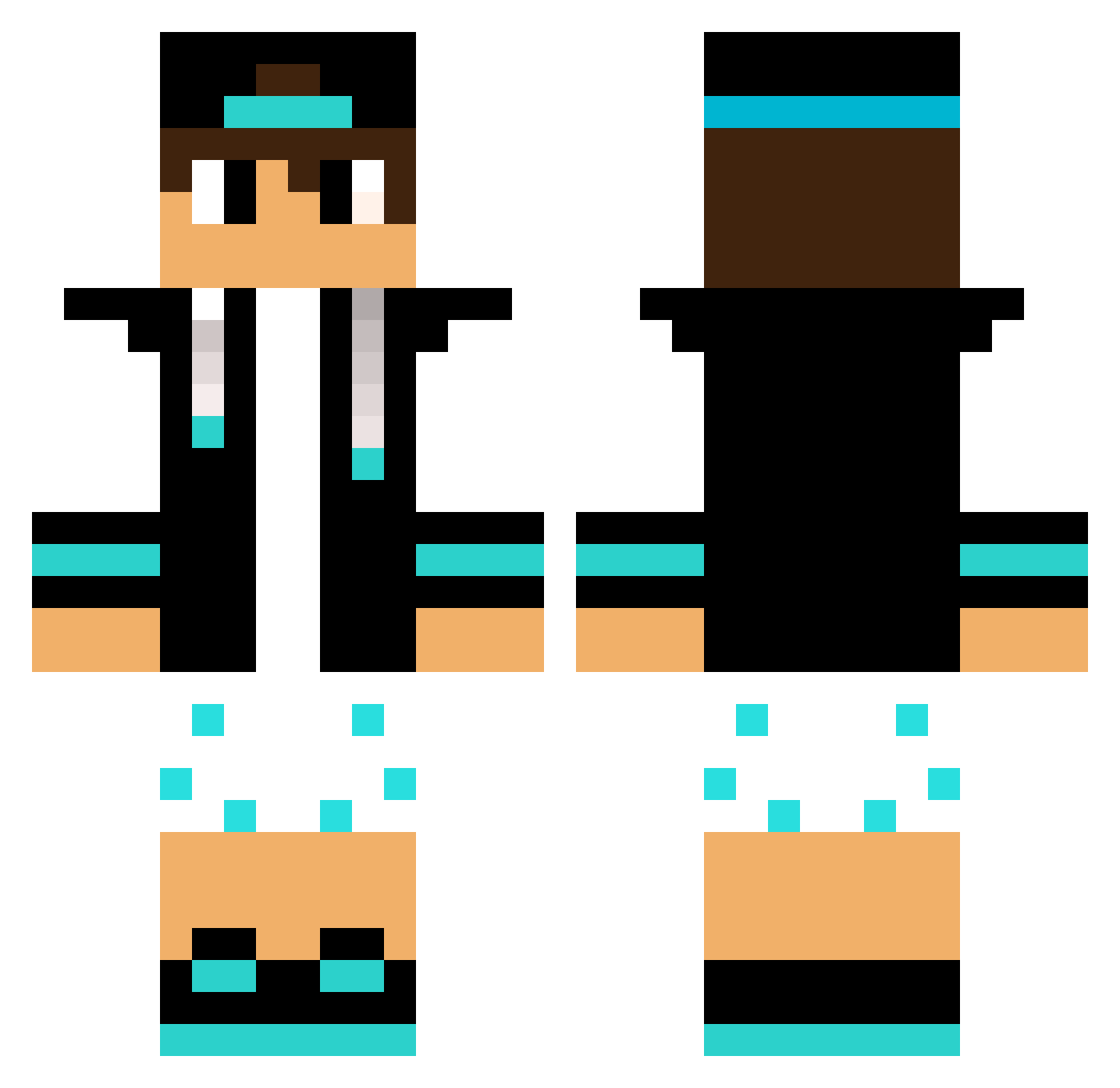 Mateuszin_ Minecraft skin, front and back view
