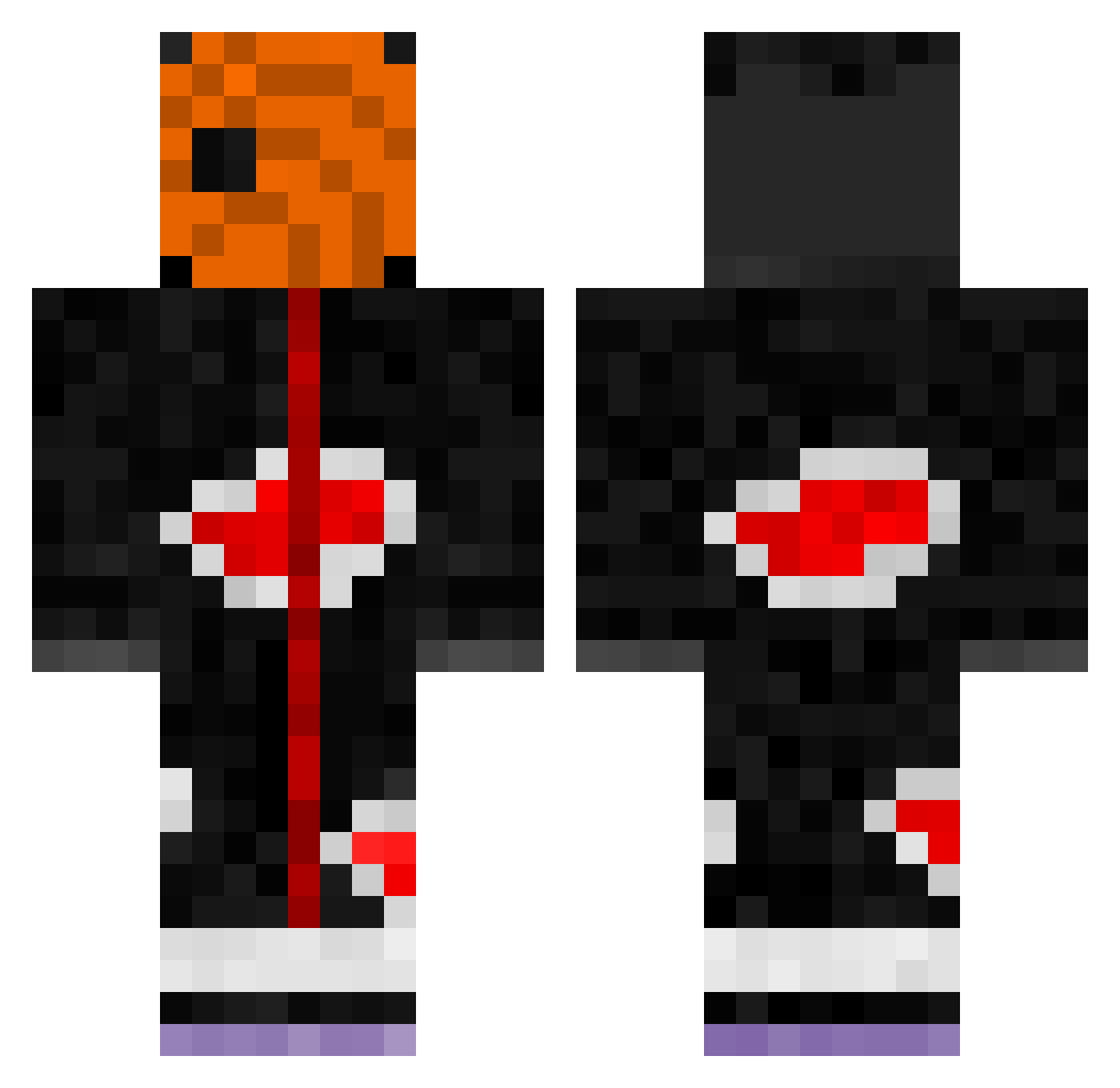 CoochieBandit Minecraft skin, front and back view