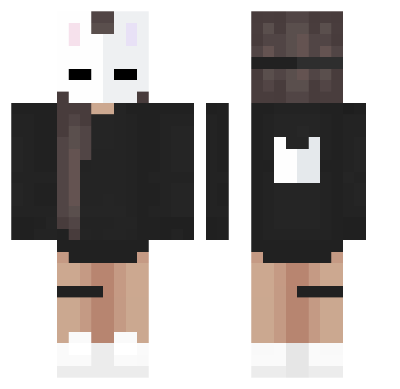 angelal0l Minecraft skin, front and back view