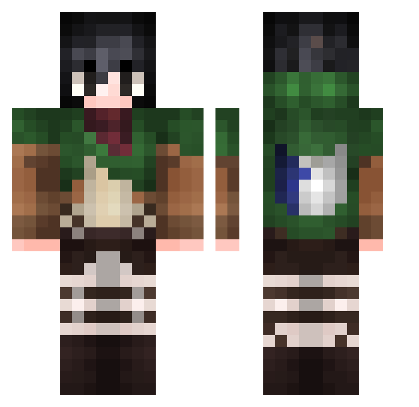sikula_ Minecraft skin, front and back view