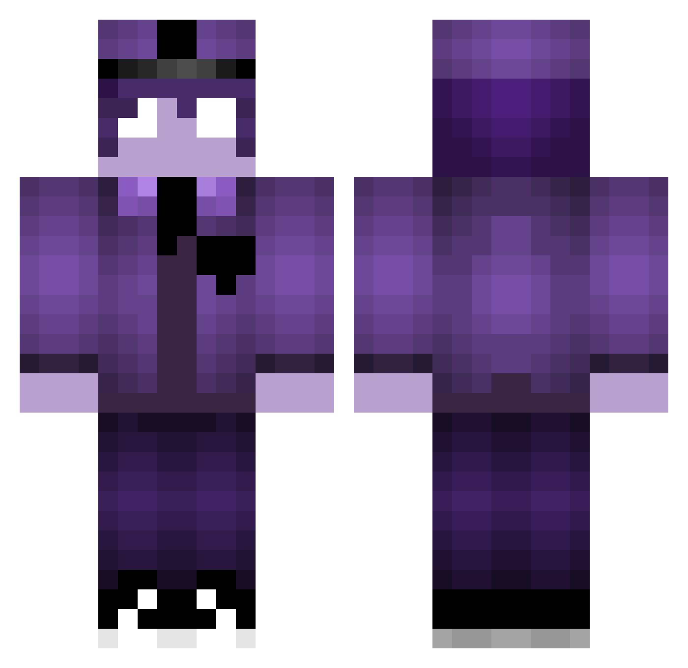 NachAdamRiese Minecraft skin, front and back view