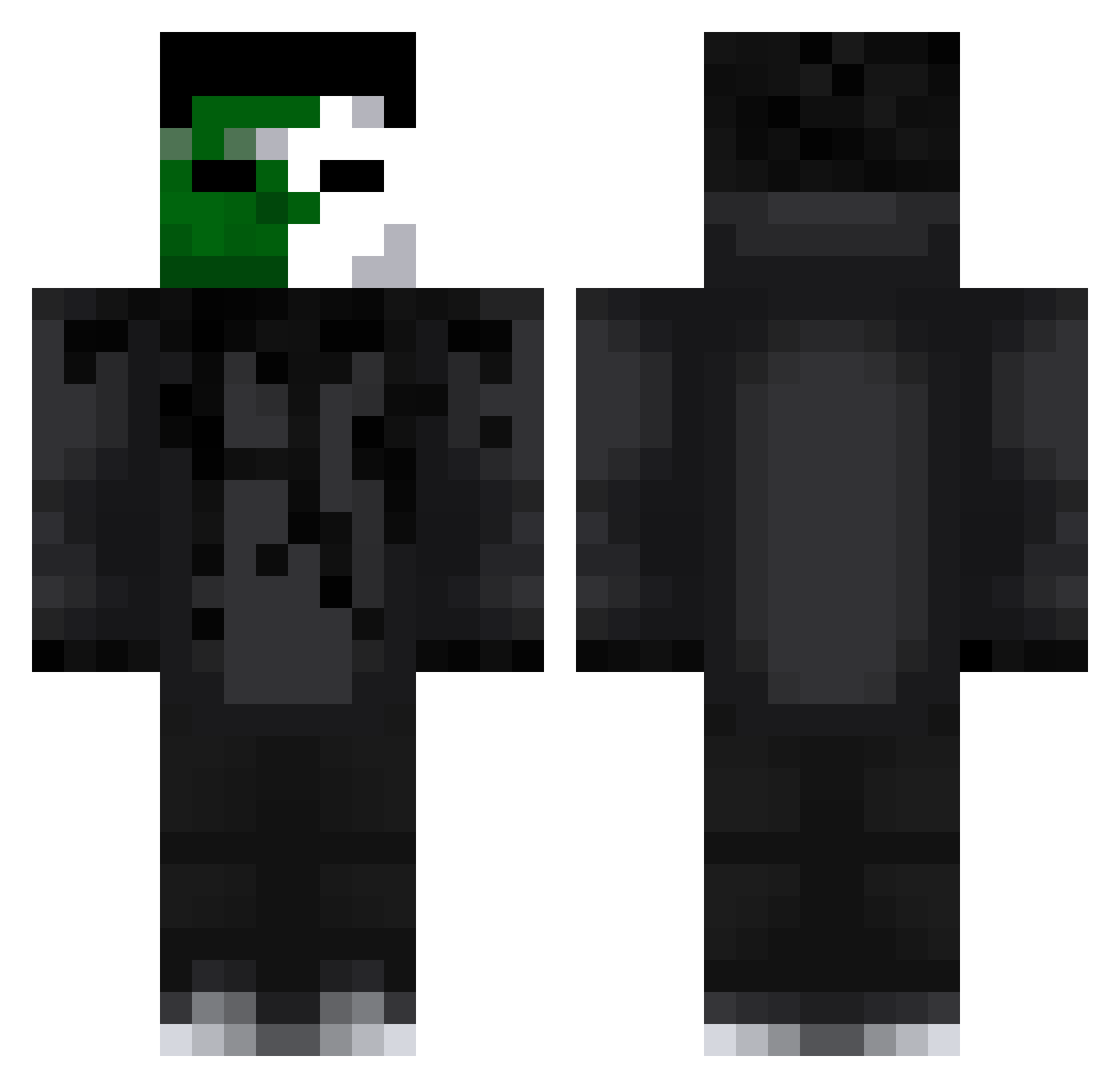 6Formel Minecraft skin, front and back view