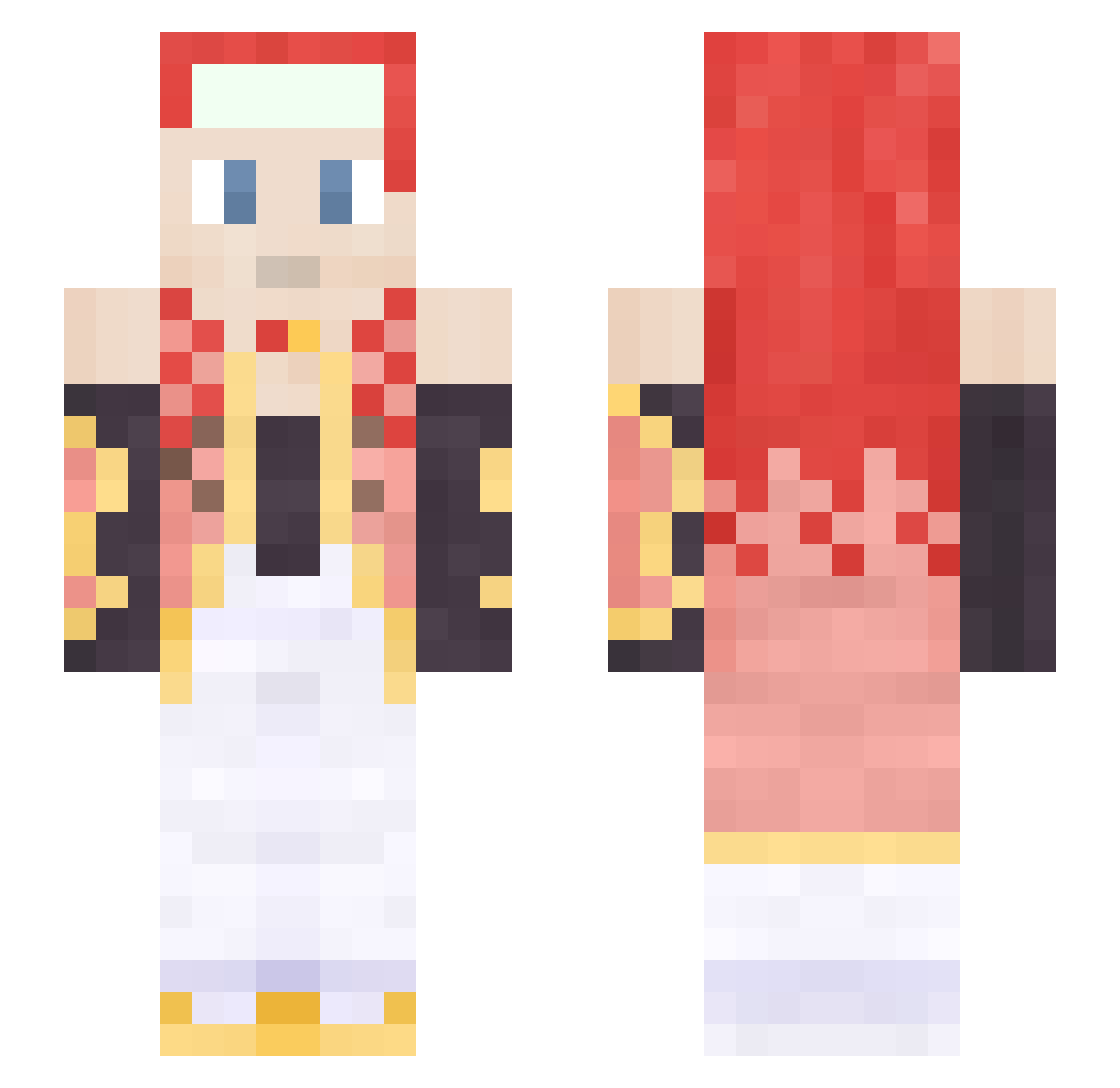 ZelosWildest Minecraft skin, front and back view
