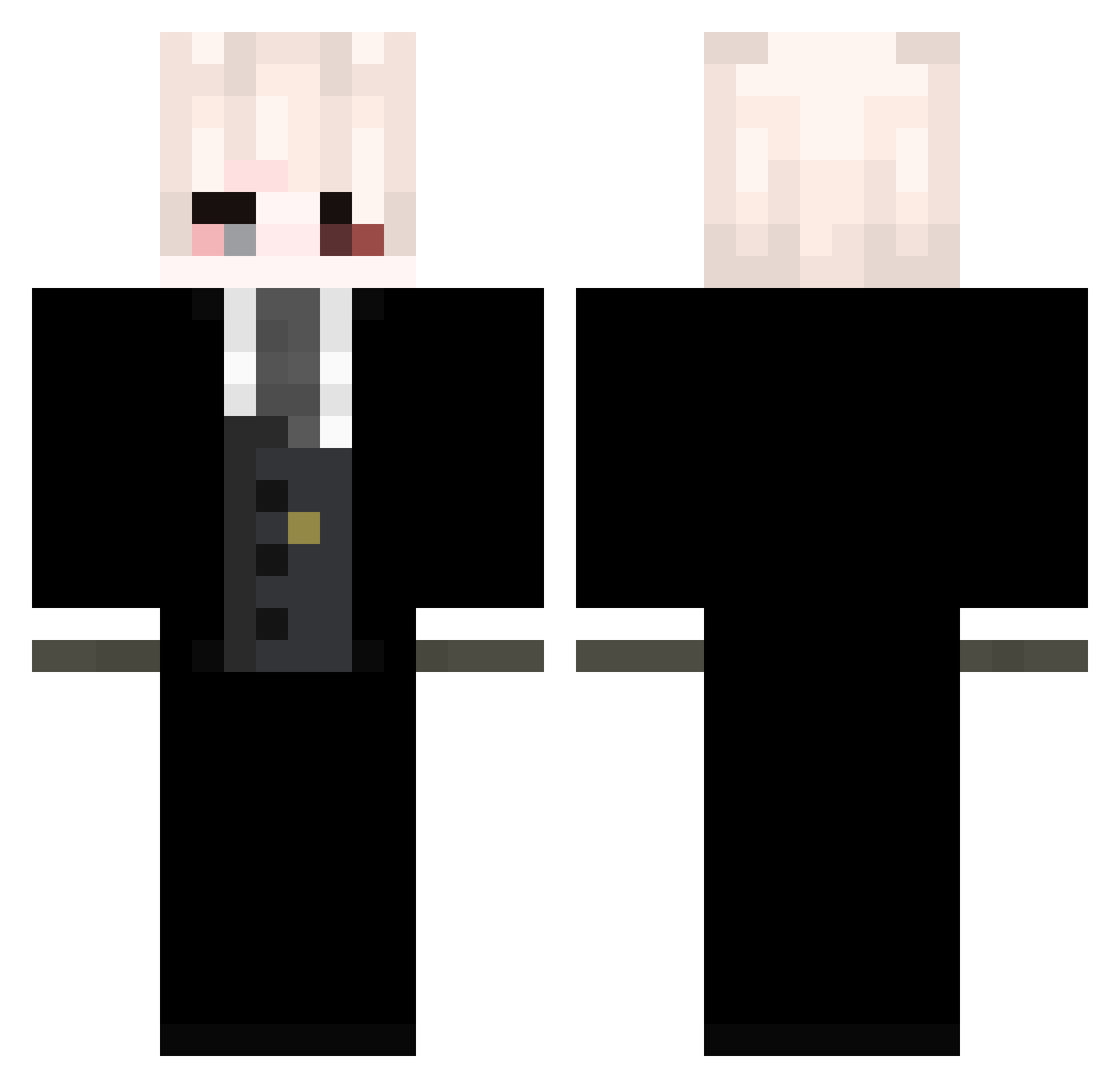 Sr_BMO Minecraft skin, front and back view