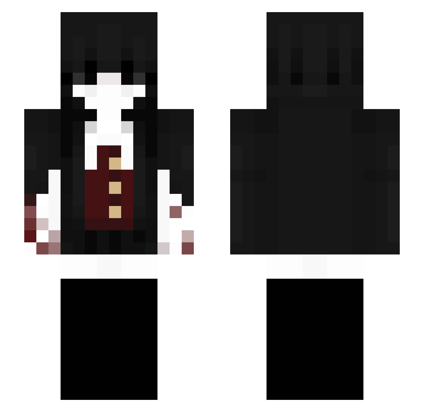 pterry_ Minecraft skin, front and back view