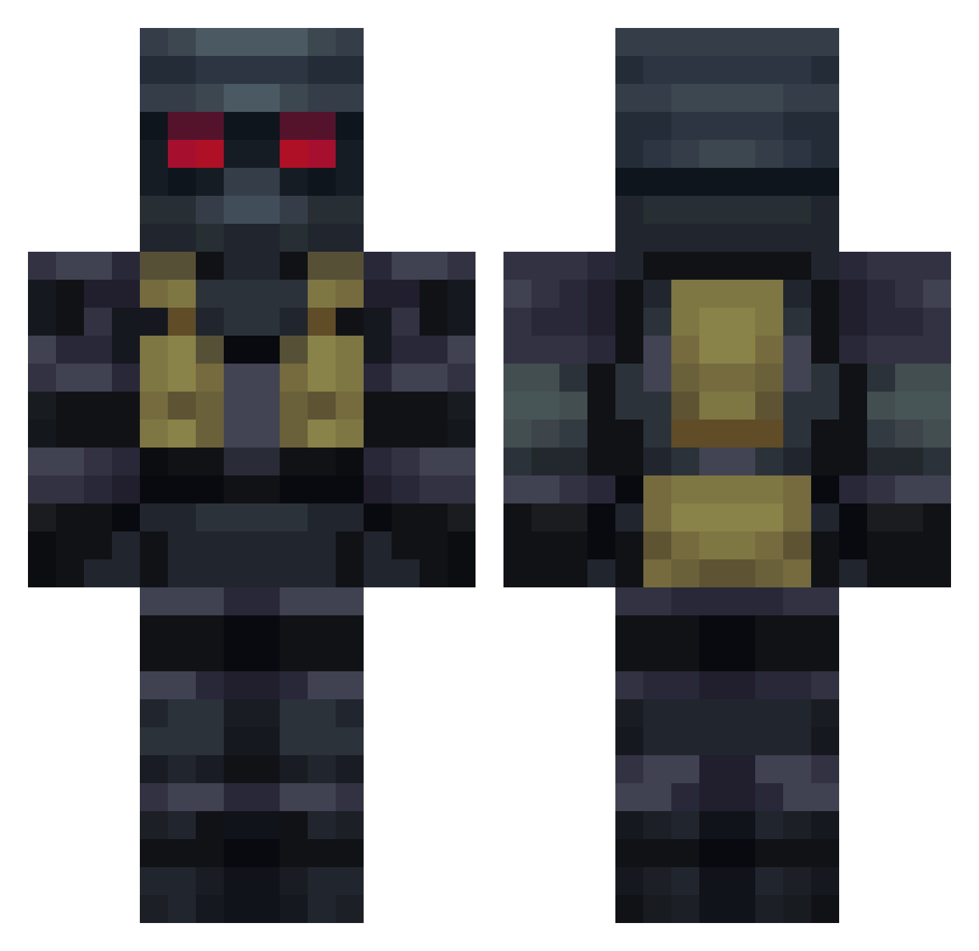 BARSELLIE Minecraft skin, front and back view