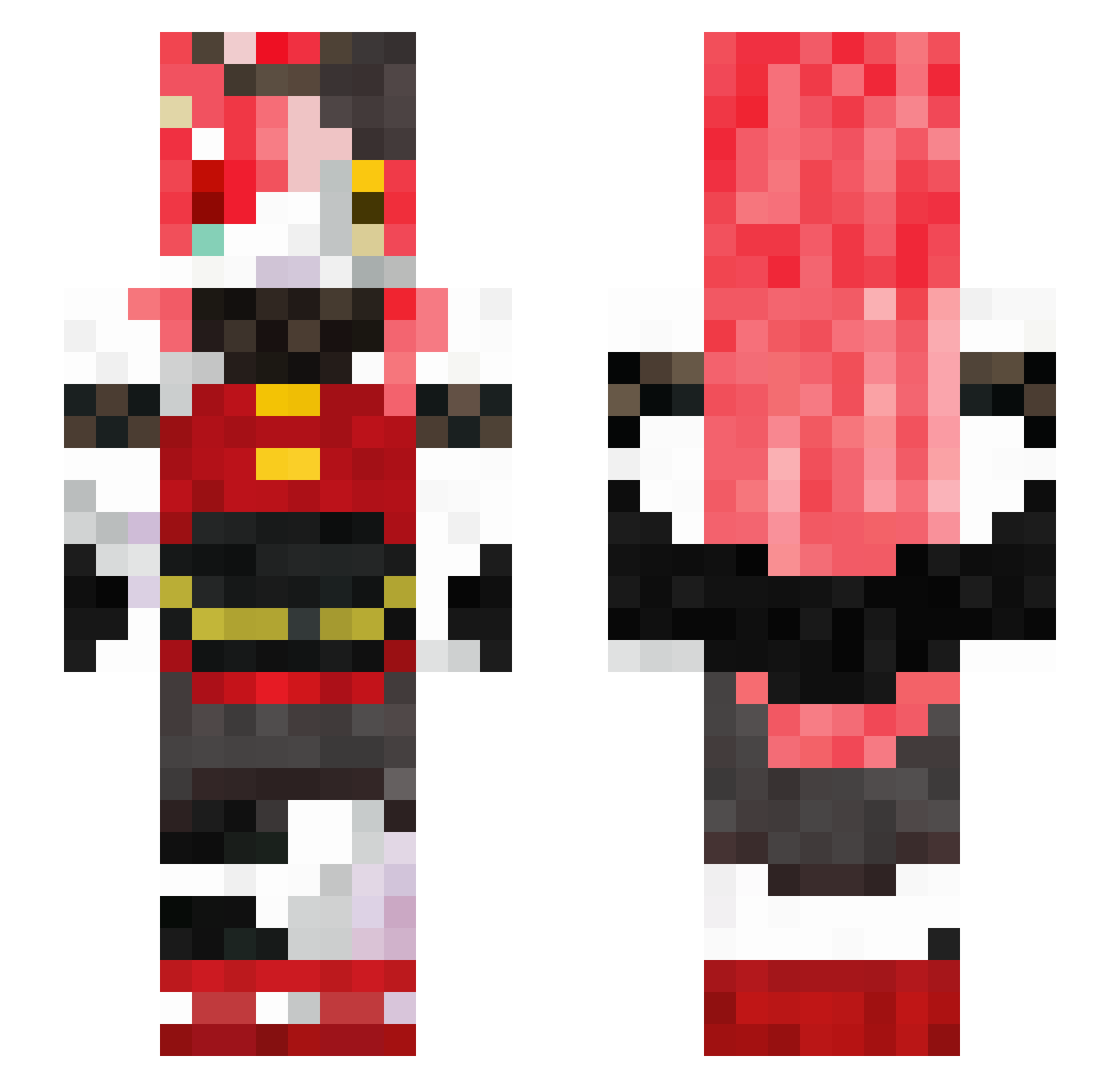 frinkoe Minecraft skin, front and back view