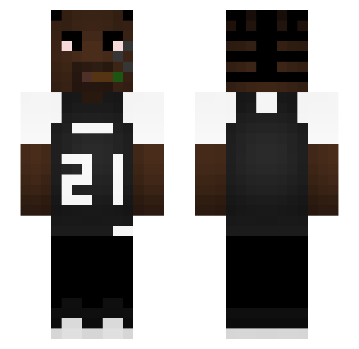 theyhategrief Minecraft skin, front and back view