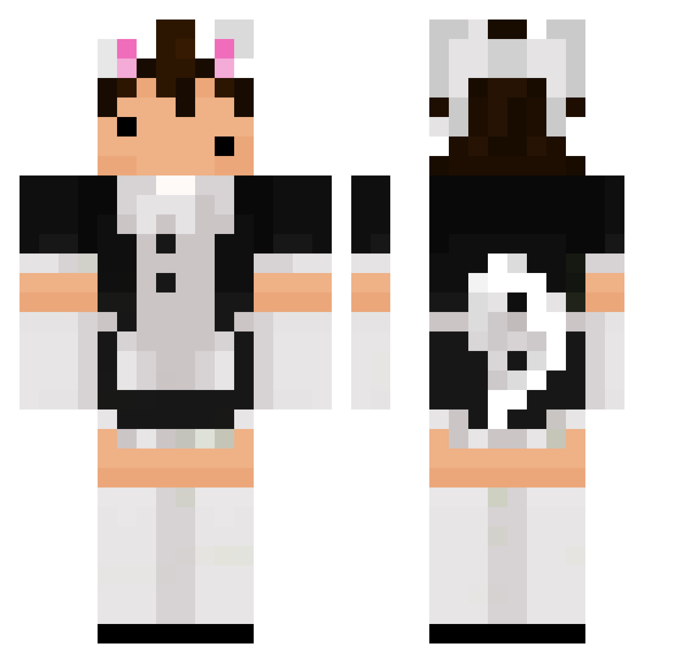 Danny13256 Minecraft skin, front and back view