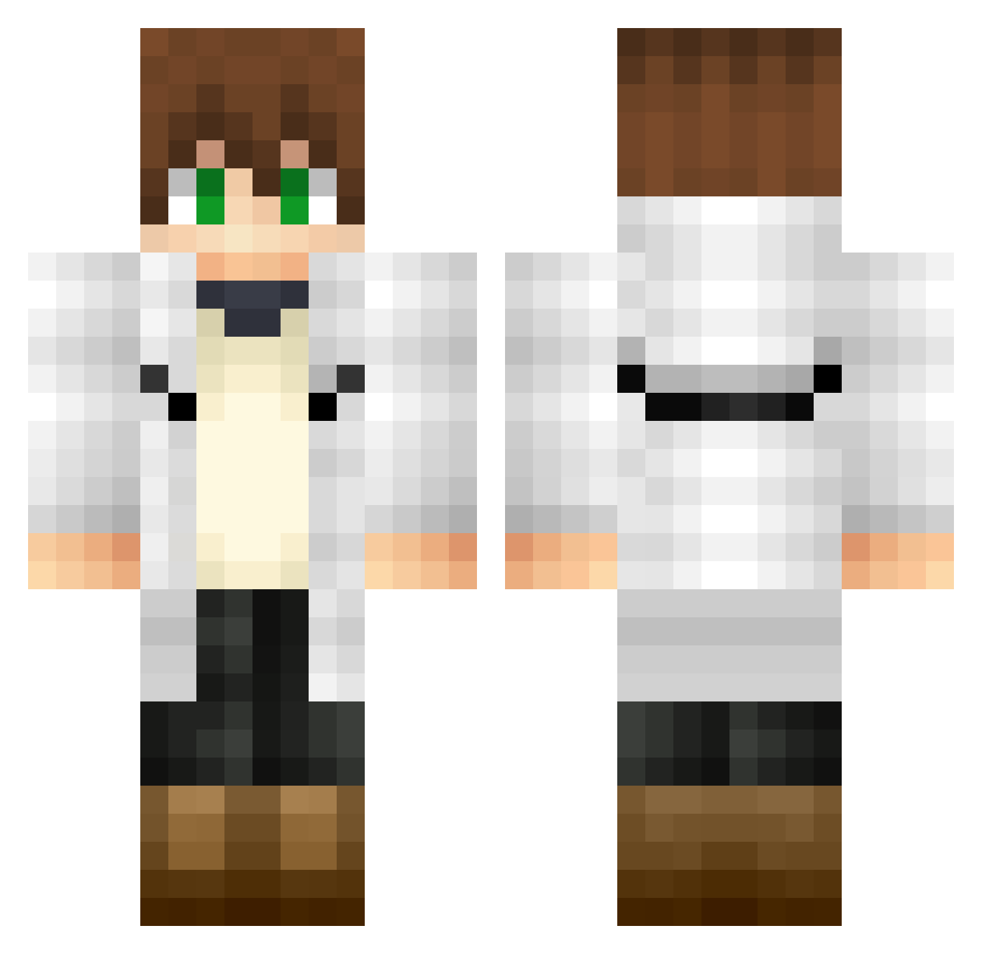 eaboxttv Minecraft skin, front and back view