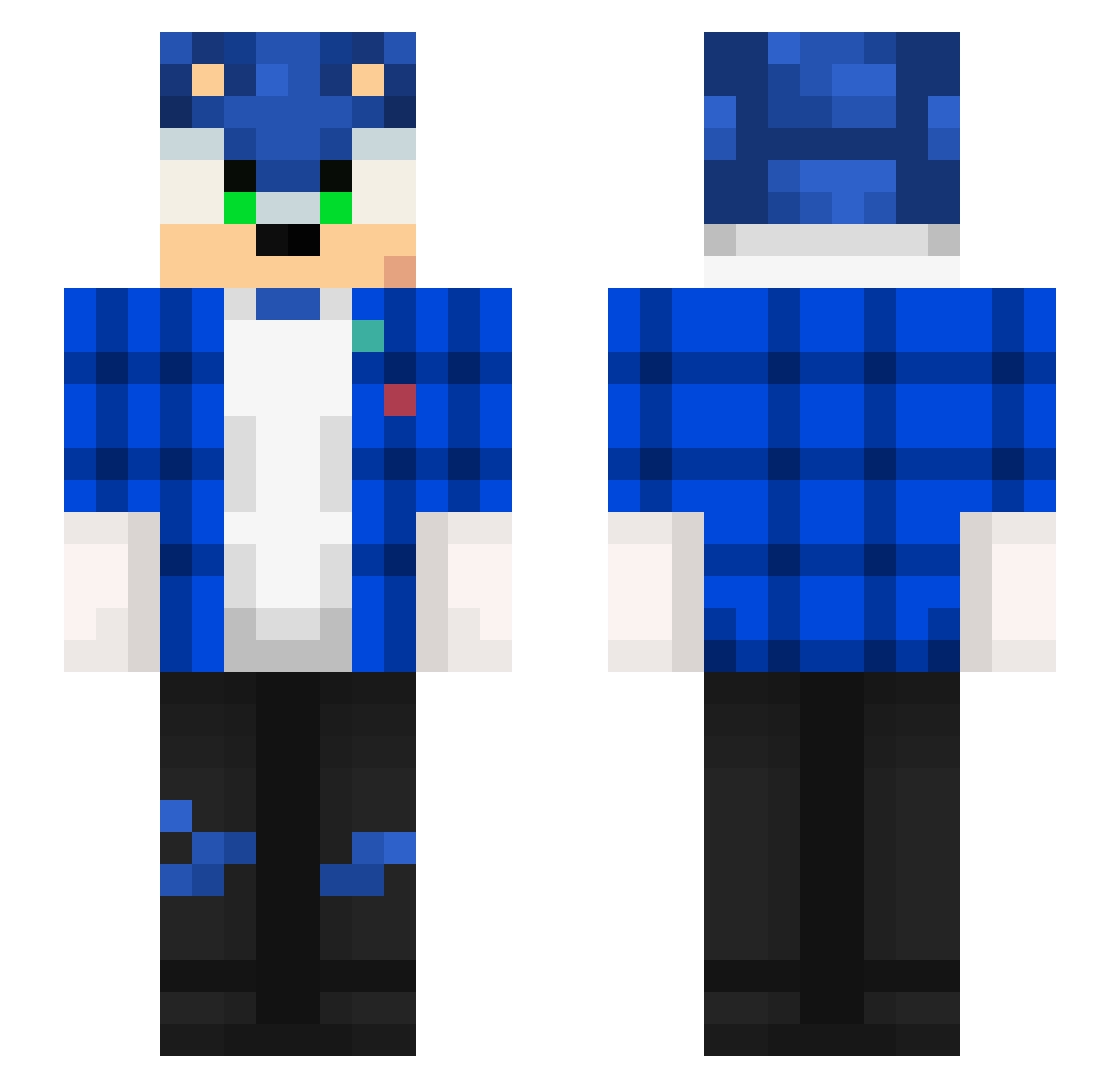 Sl1zoxCrim0rr Minecraft skin, front and back view