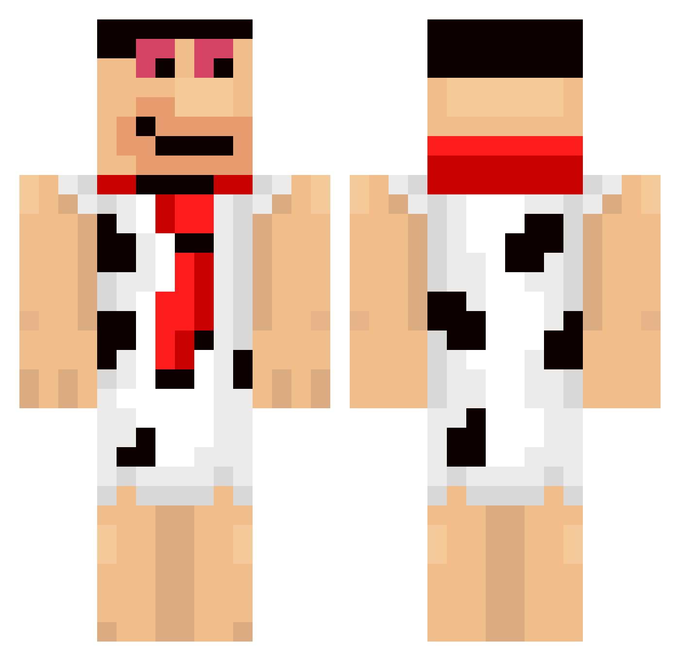 FailedAbortions_ Minecraft skin, front and back view
