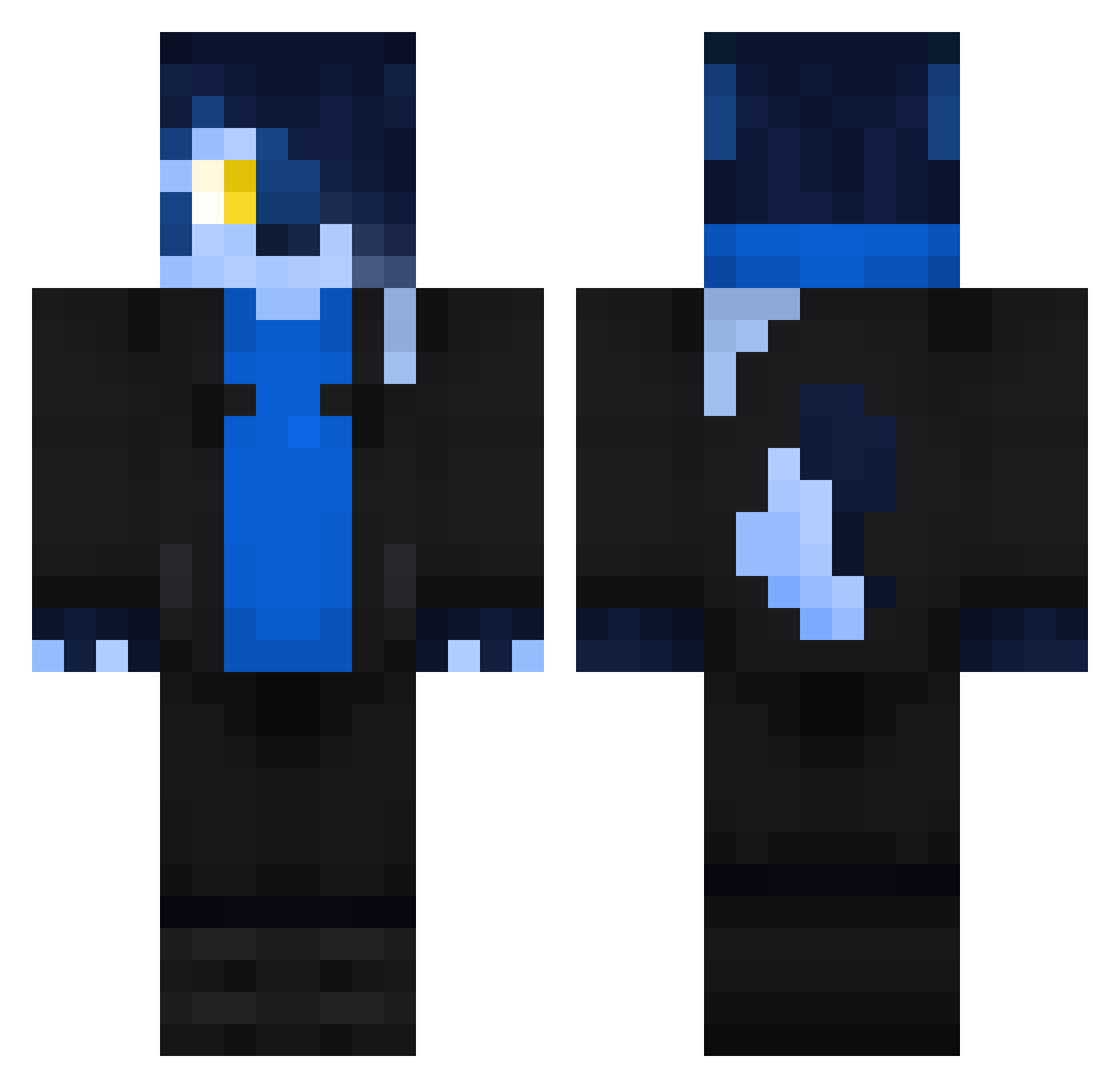 JesseKotas Minecraft skin, front and back view