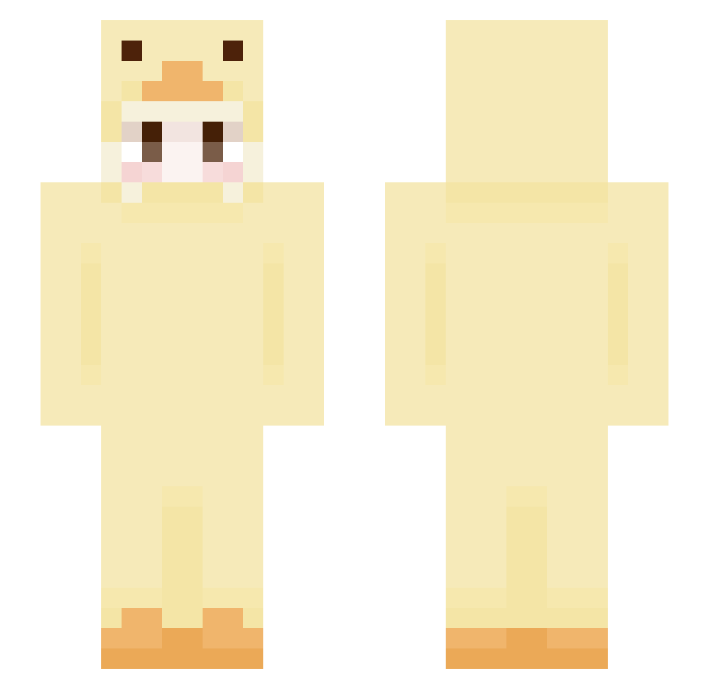 haegi_ Minecraft skin, front and back view