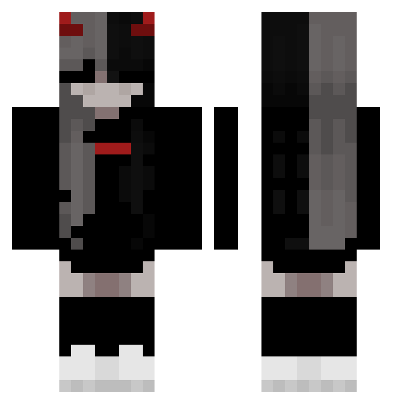 IrResistbll Minecraft skin, front and back view