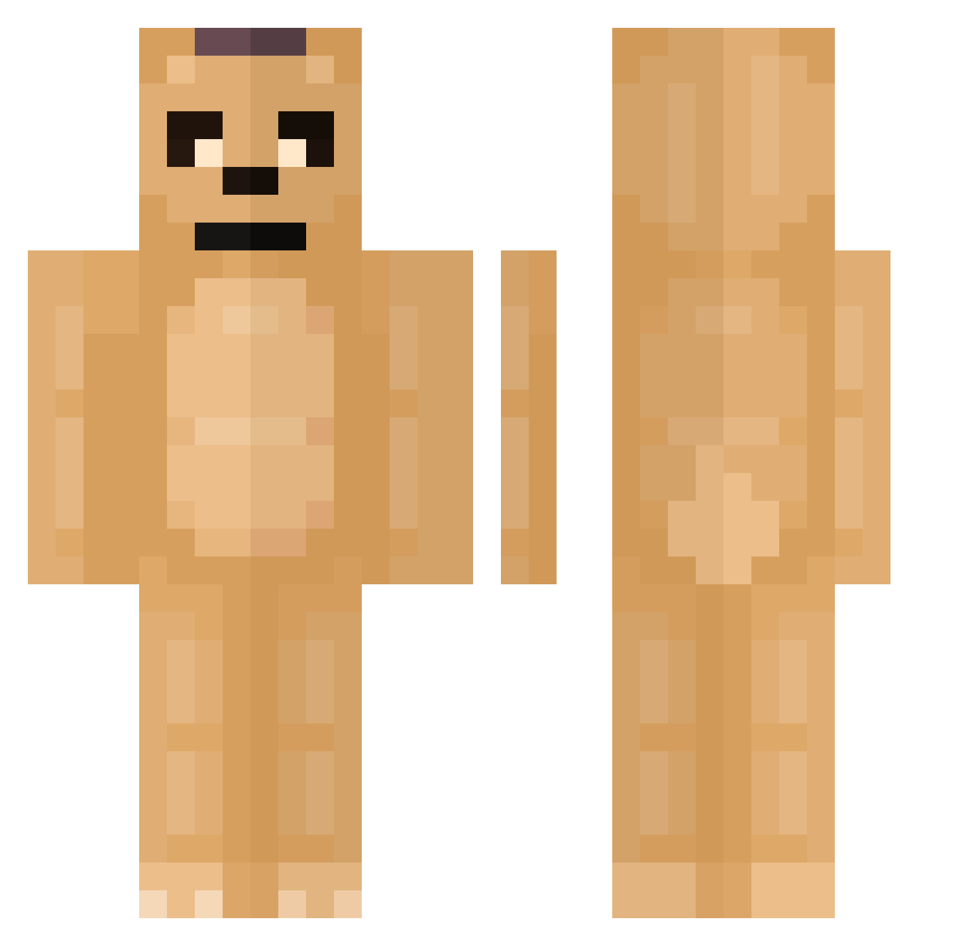 Ayron8473 Minecraft skin, front and back view