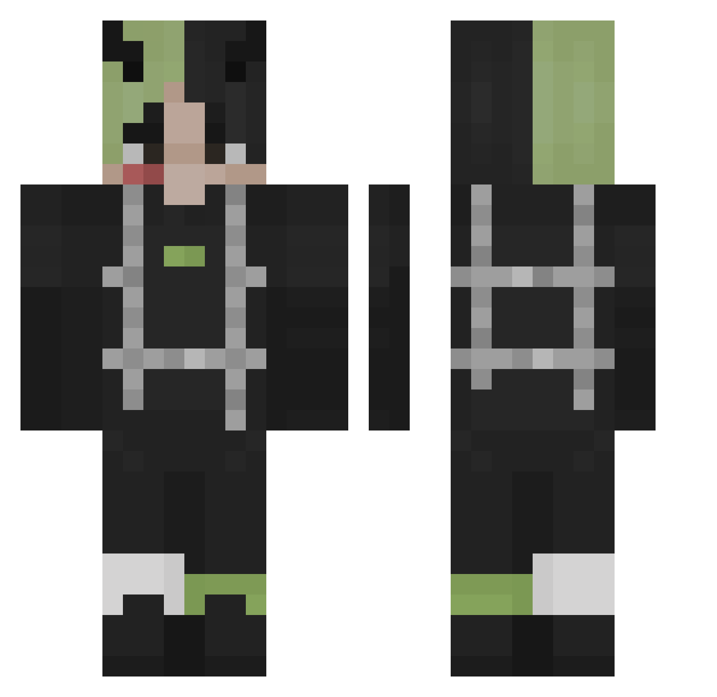 olokolo_ Minecraft skin, front and back view