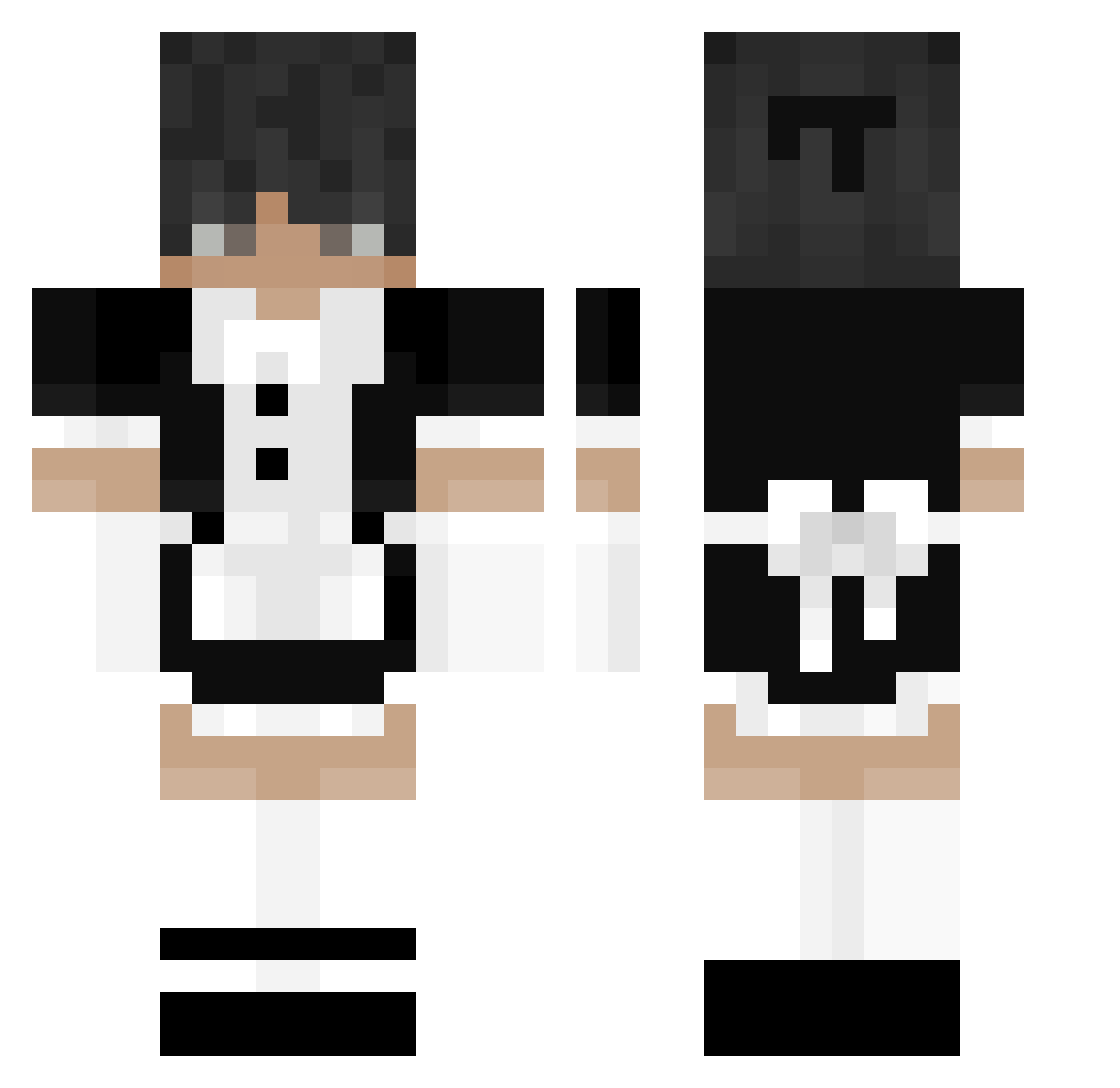 Dendur Minecraft skin, front and back view