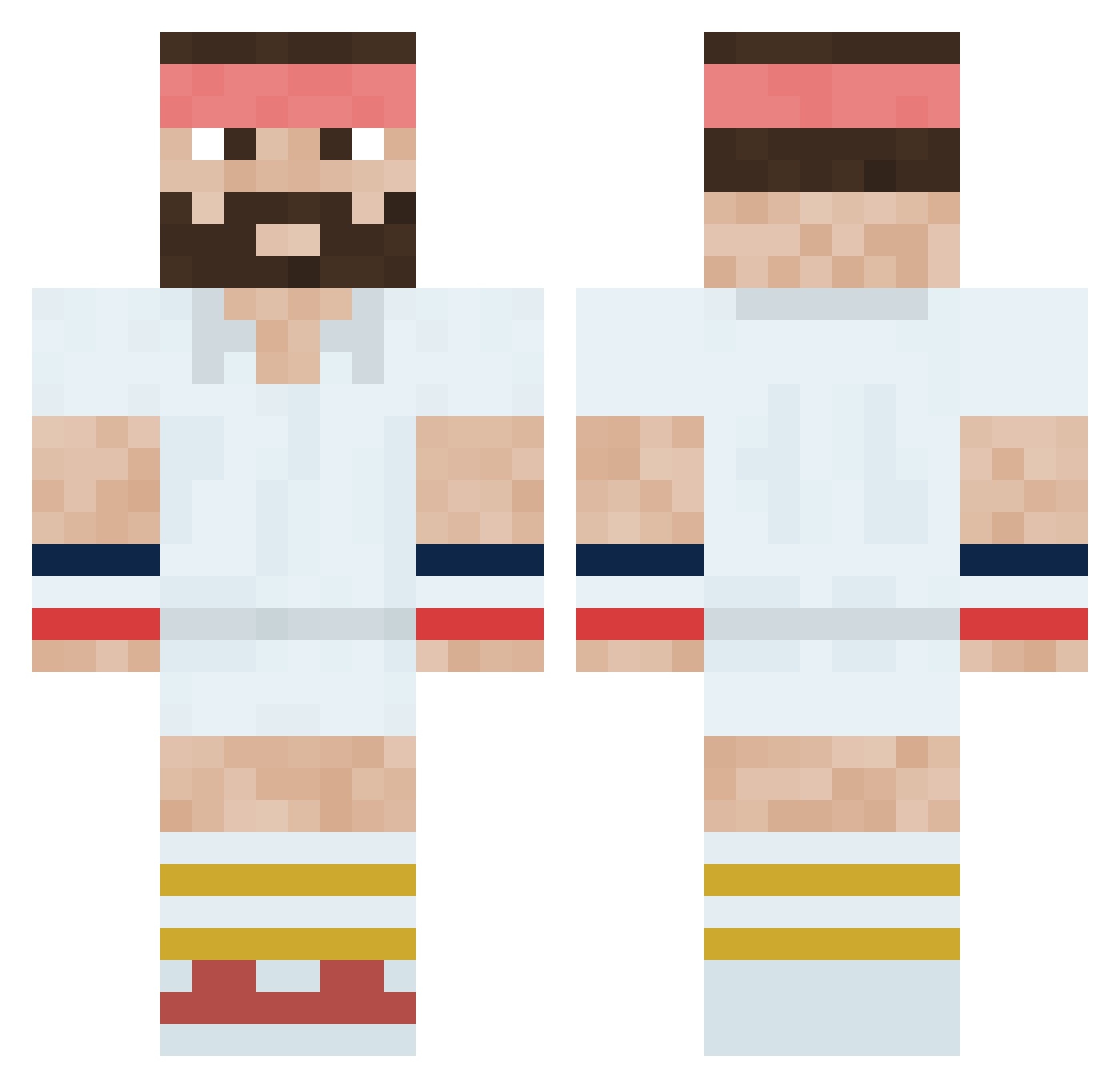 Tyg0oz Minecraft skin, front and back view