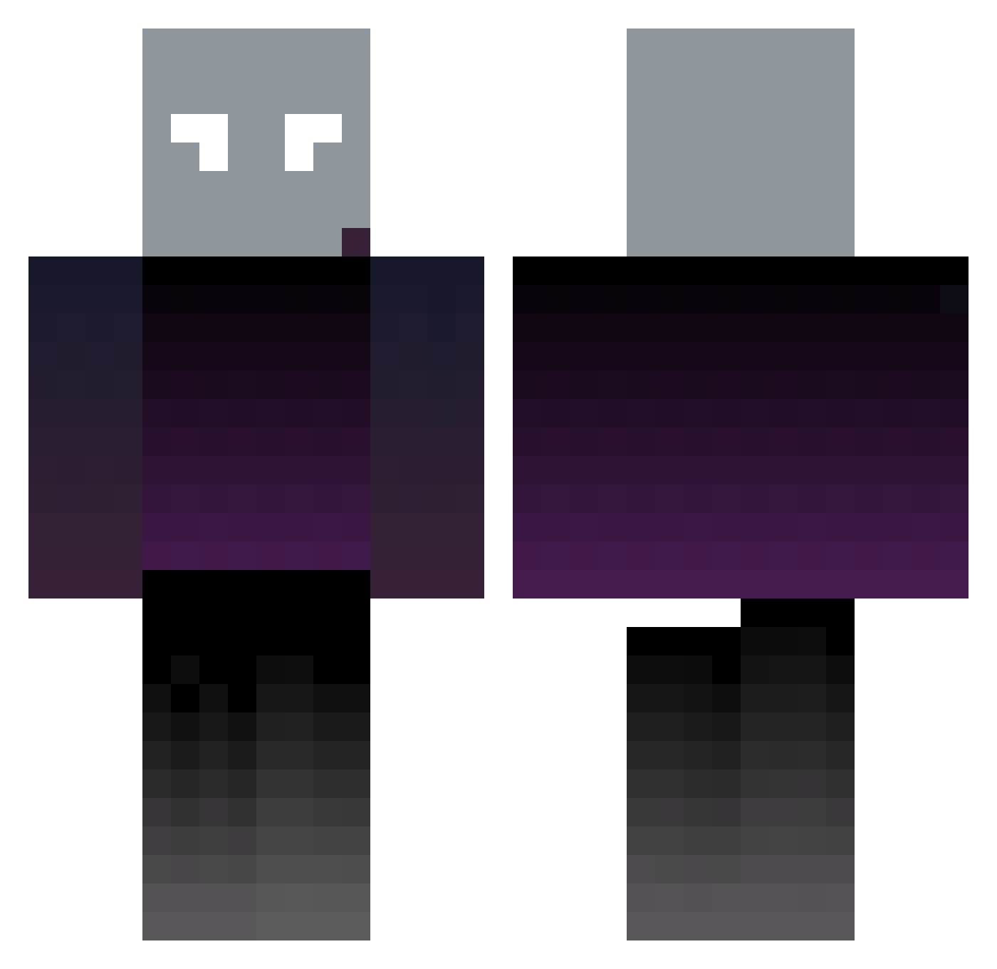 ILAY124 Minecraft skin, front and back view