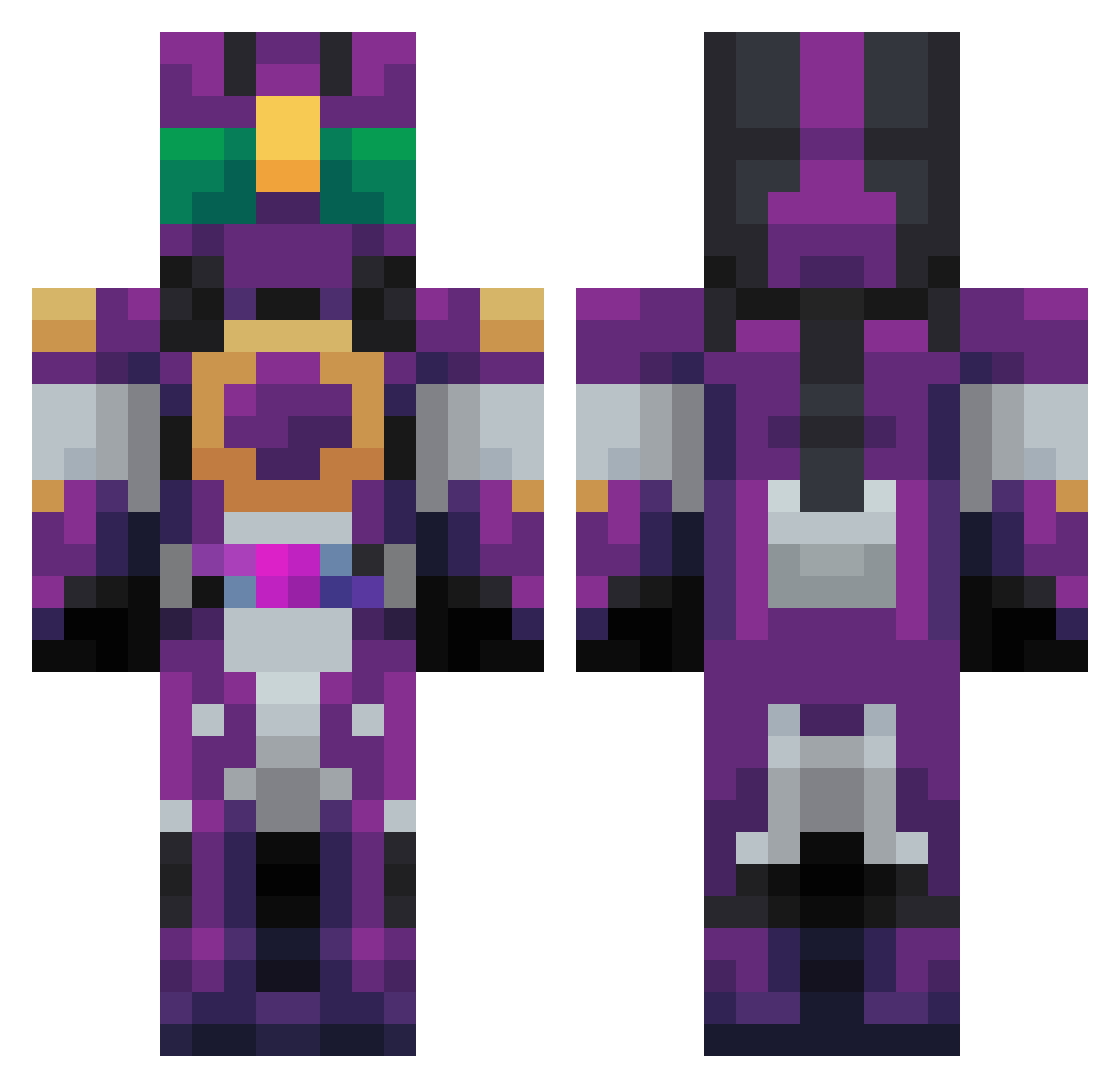 whitewool3991 Minecraft skin, front and back view