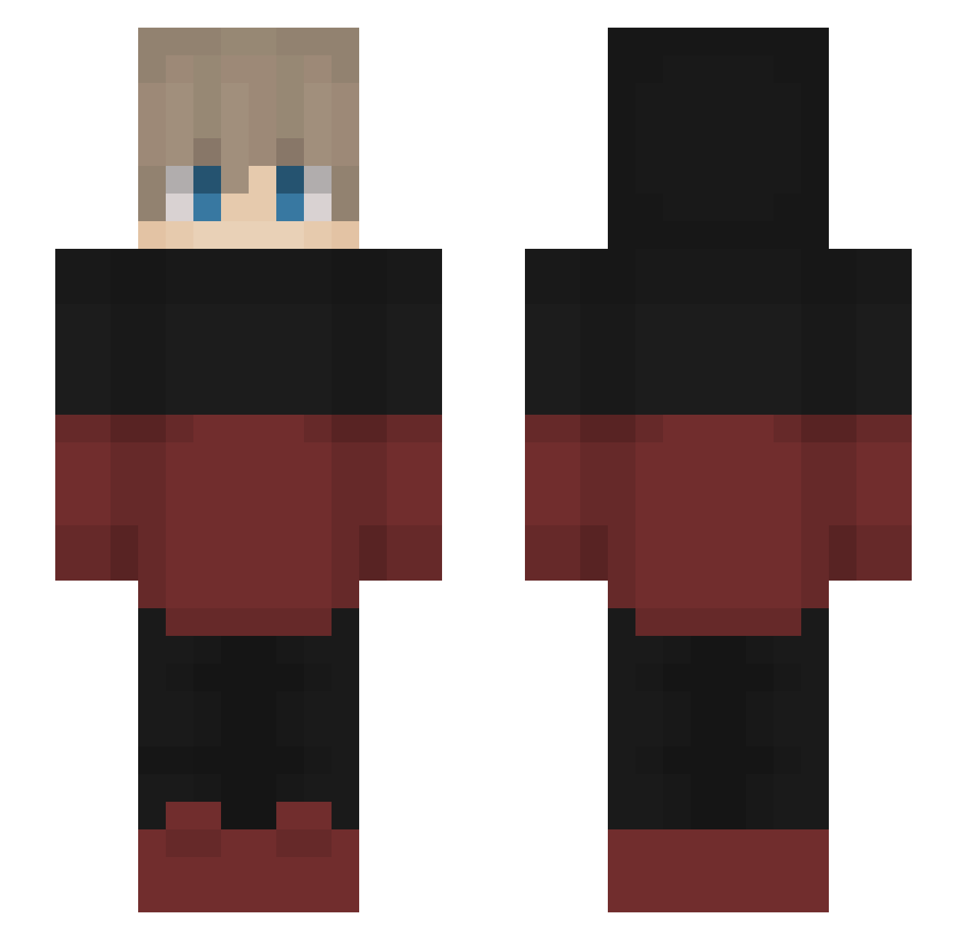 Top_Elite365 Minecraft skin, front and back view
