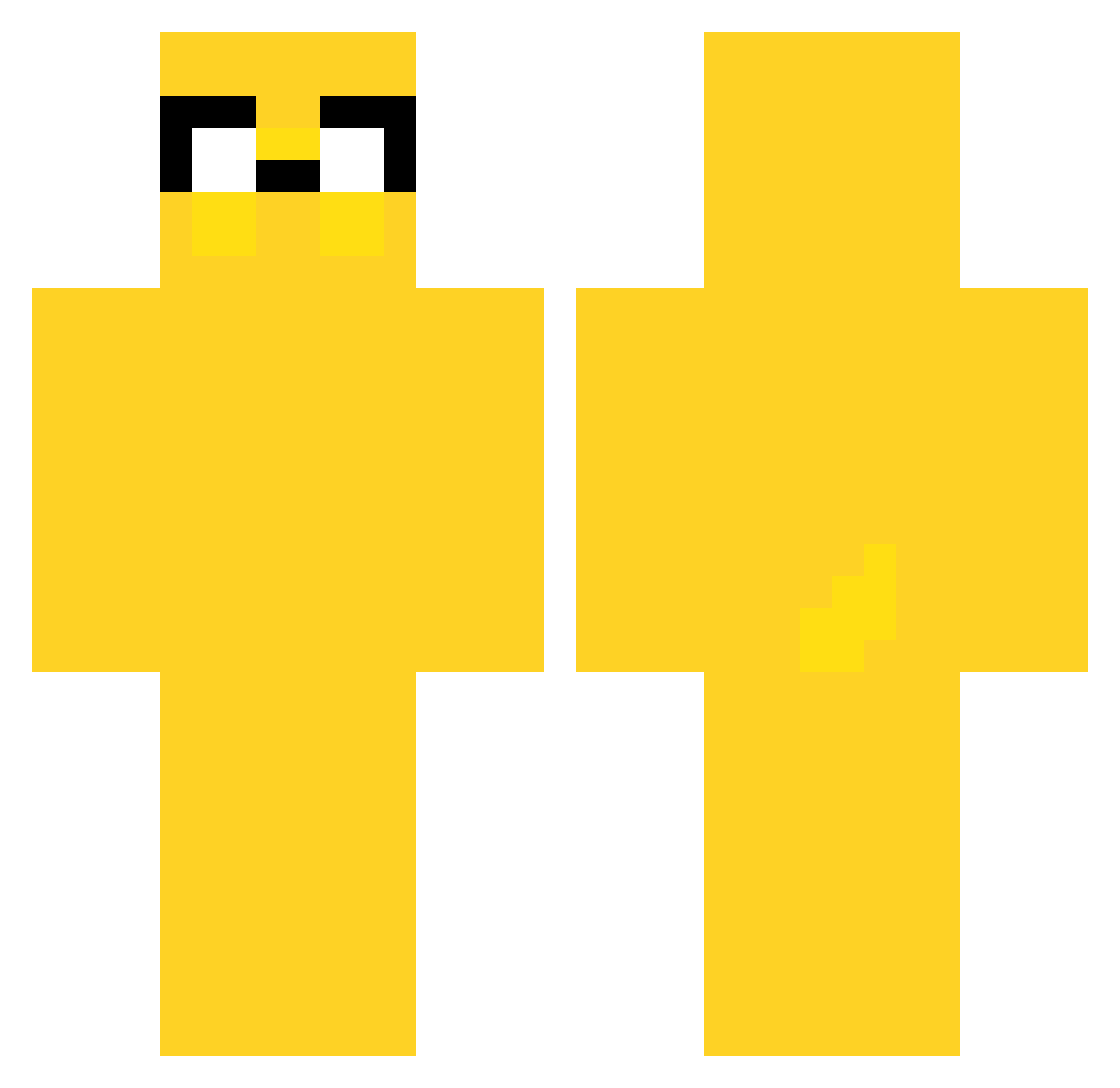 JustOddNerd Minecraft skin, front and back view