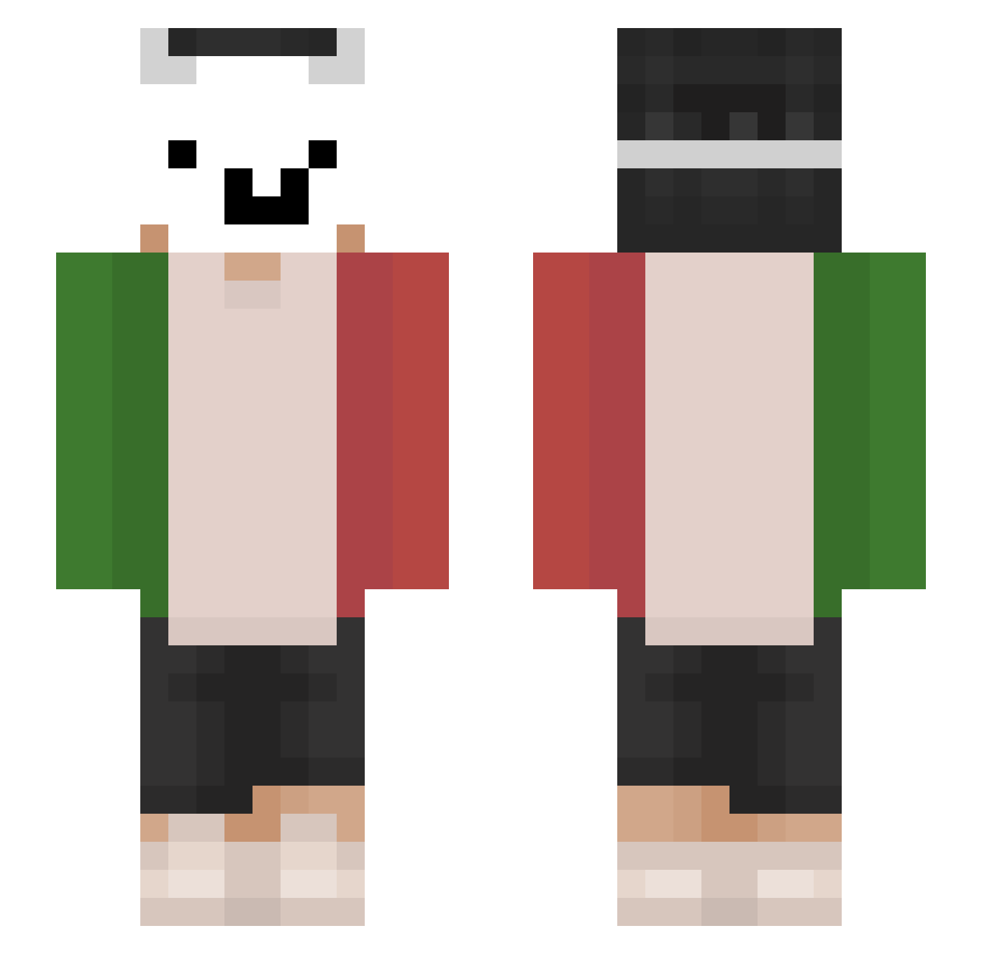 Italy_ Minecraft skin, front and back view