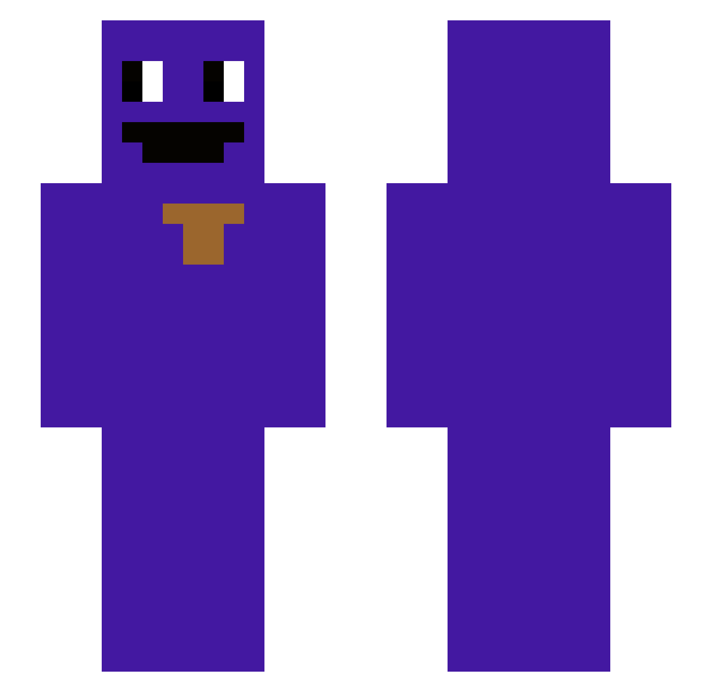 Brogan247 Minecraft skin, front and back view