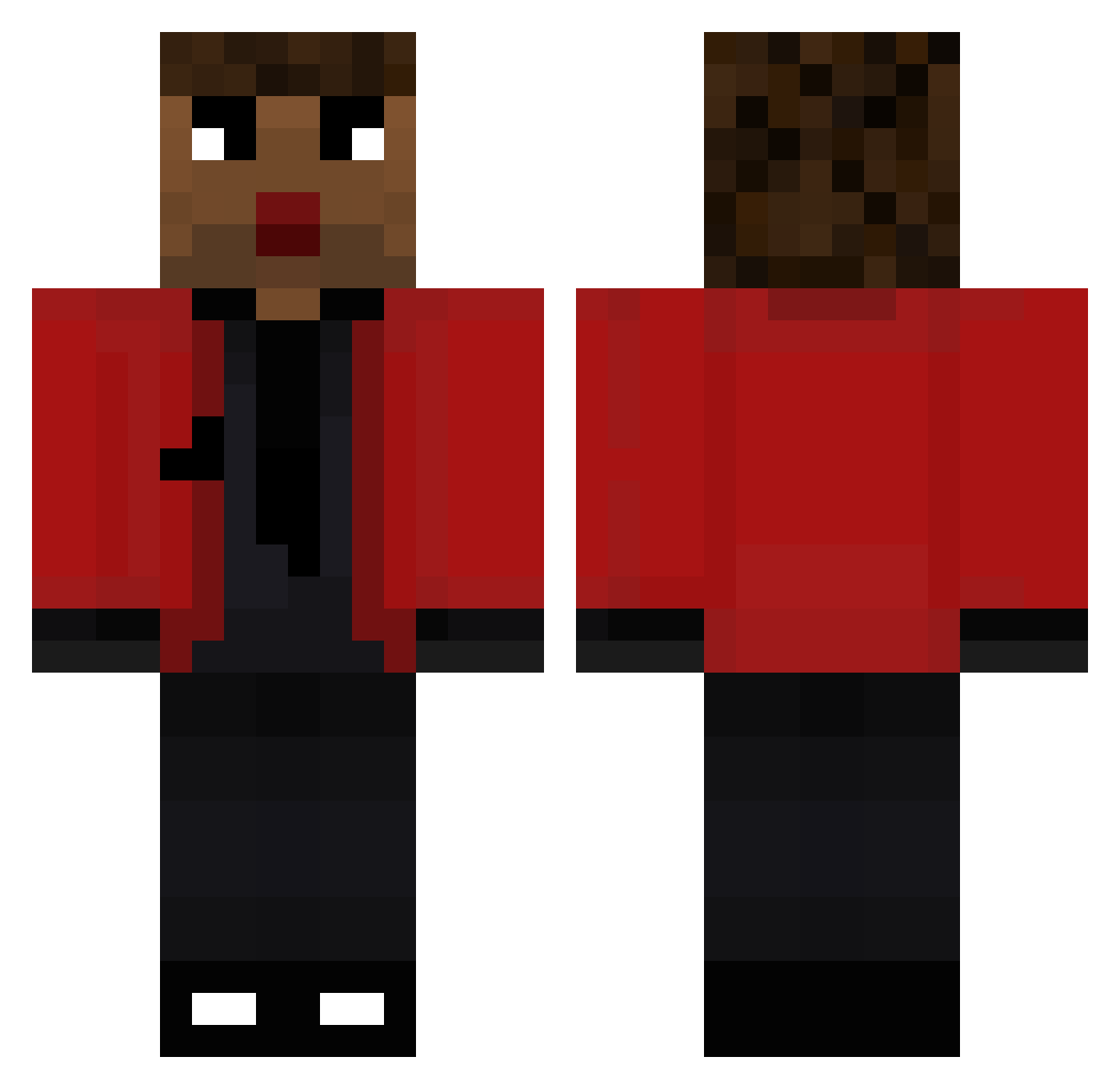 ArK0Se Minecraft skin, front and back view