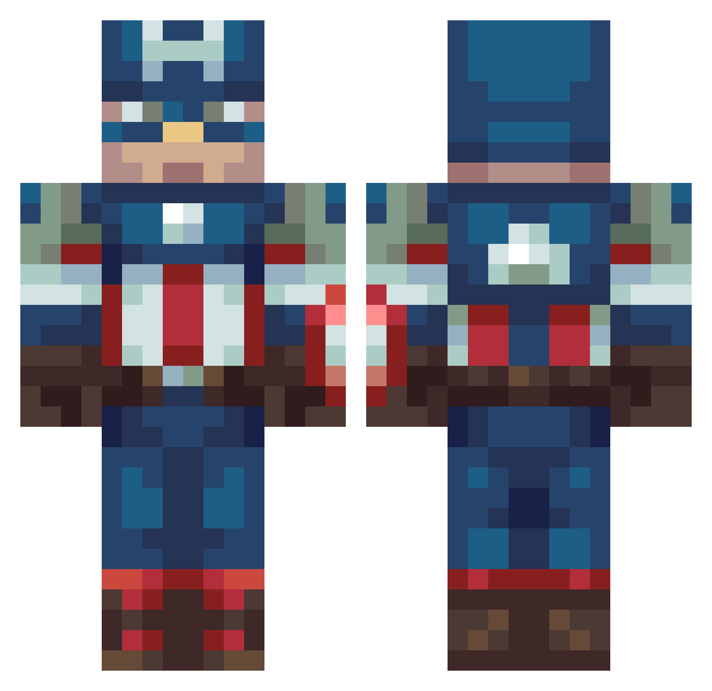 cro_BK Minecraft skin, front and back view